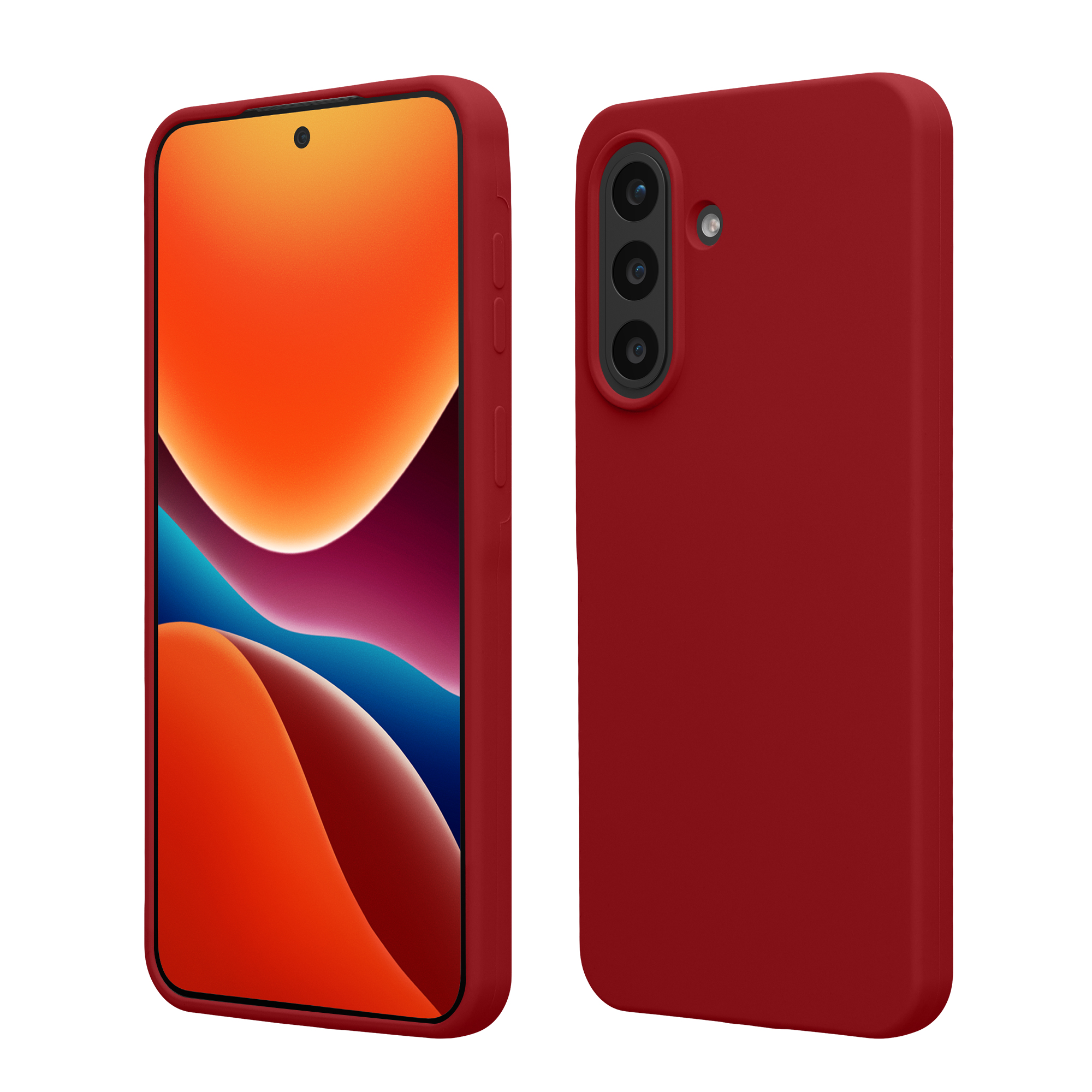 Pouzdro pro Samsung Galaxy A57 5G kwmobile silikonové - rebarborová červená