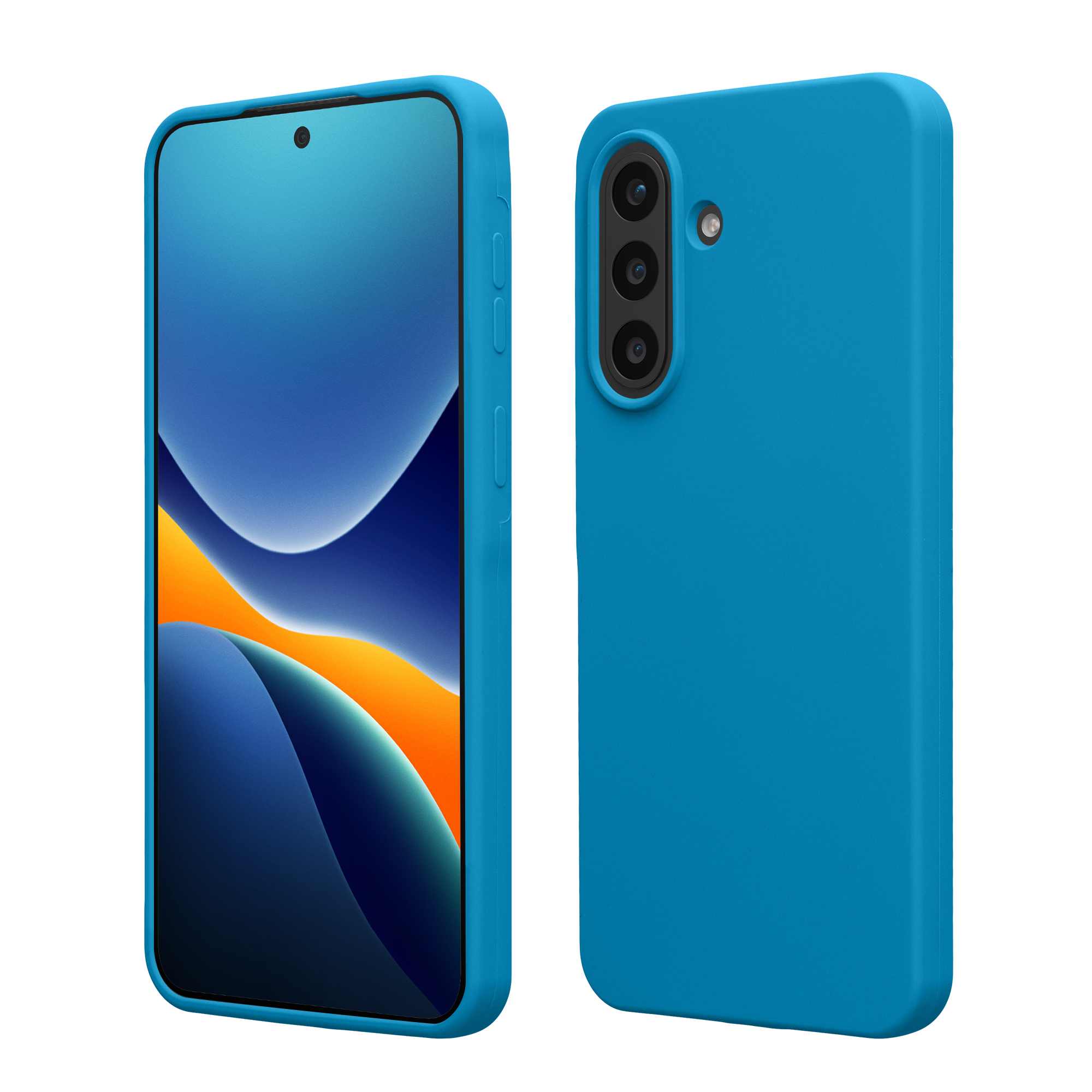 Pouzdro pro Samsung Galaxy A57 5G kwmobile silikonové - karibská modrá