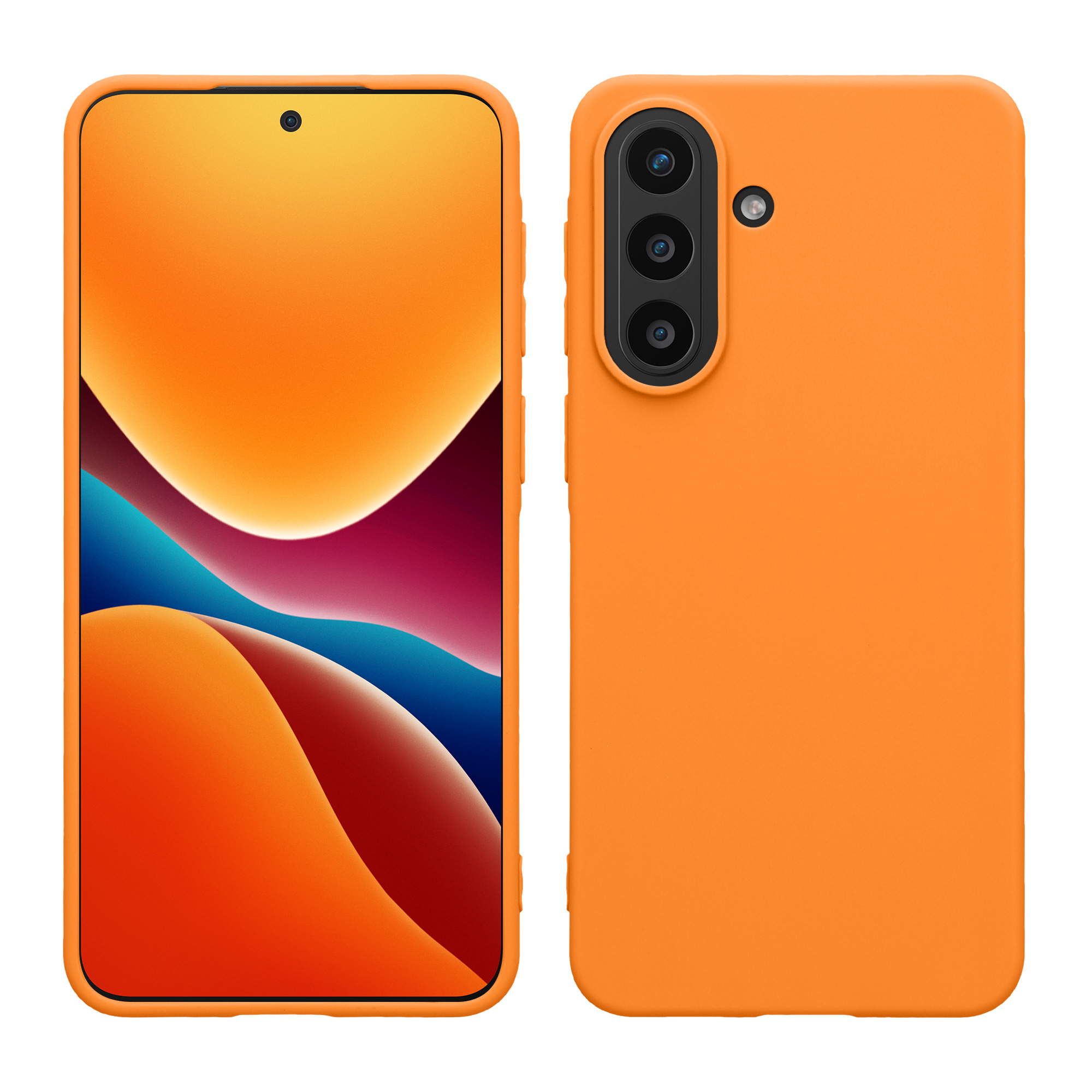 Kryt na mobil Samsung Galaxy A57 5G kwmobile TPU Ovocná oranžová