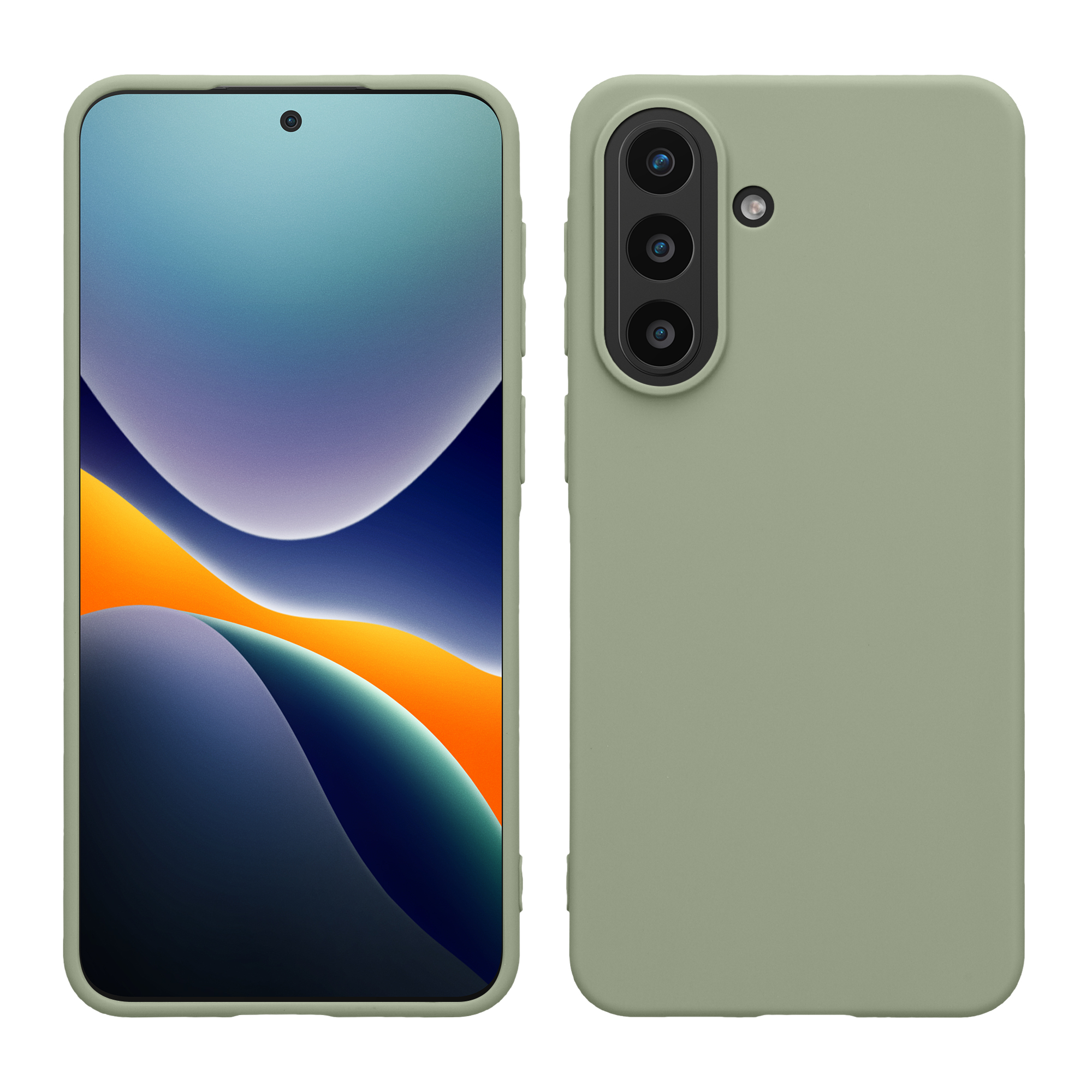 Kryt na mobil Samsung Galaxy A57 5G kwmobile TPU Šedo-zelená