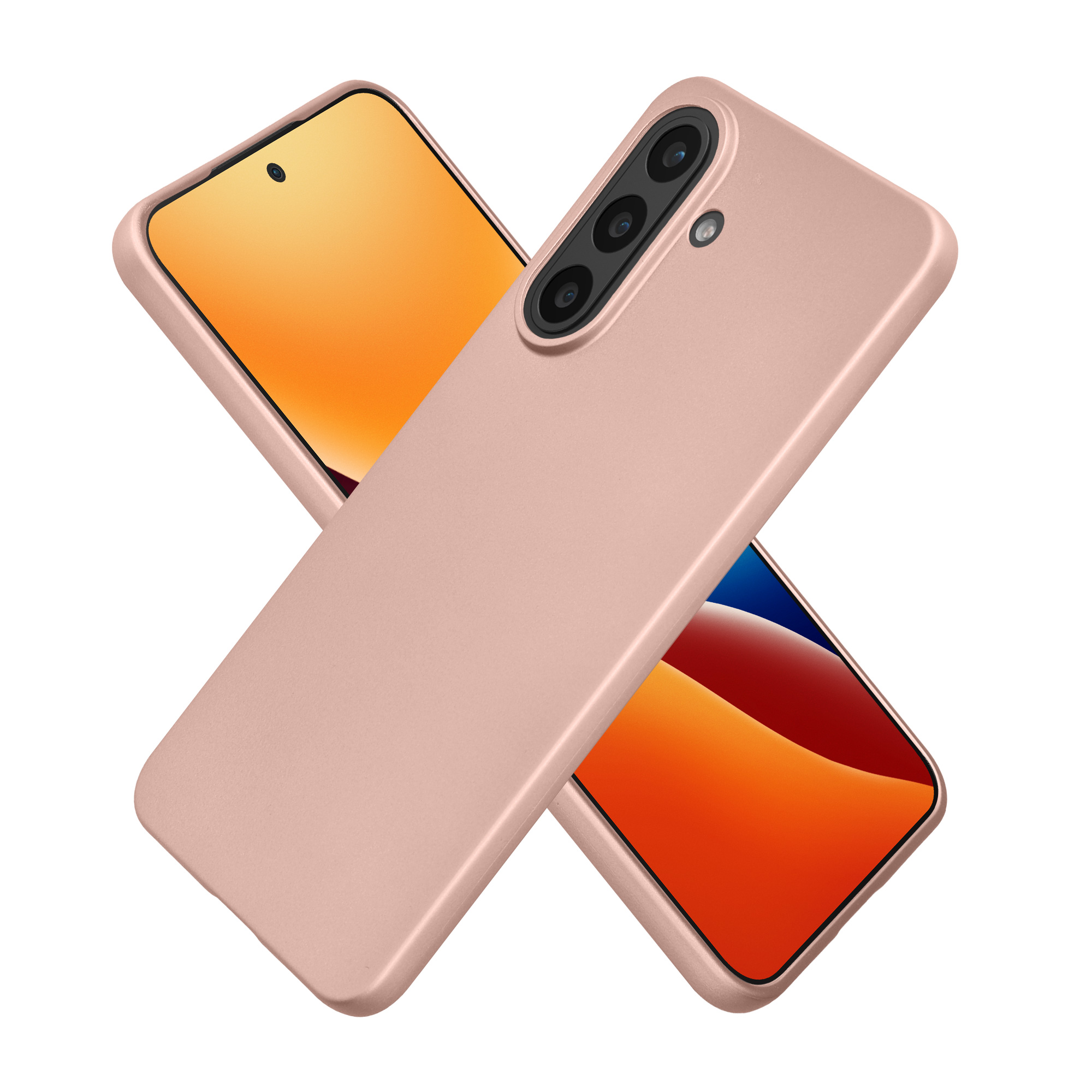 Kryt na mobil Samsung Galaxy A57 5G, tenký - kwmobile, metalické růžové zlato