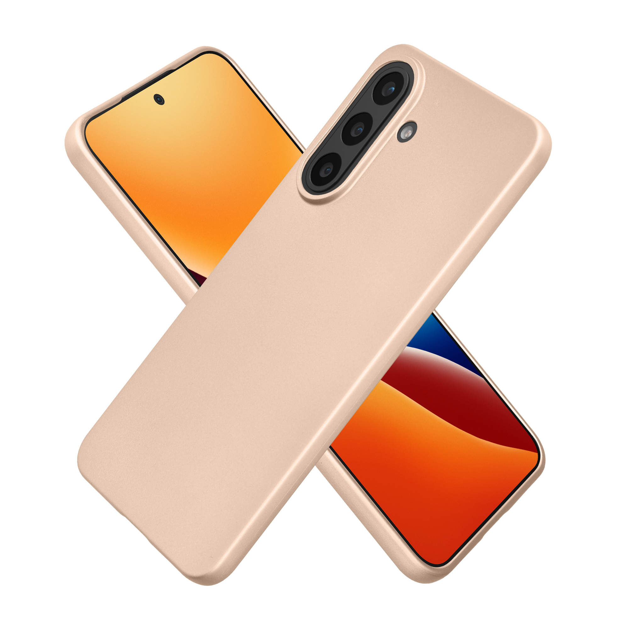 Pouzdro pro Samsung Galaxy A57 5G kwmobile tenké metalické silikonové - metalický zlatá