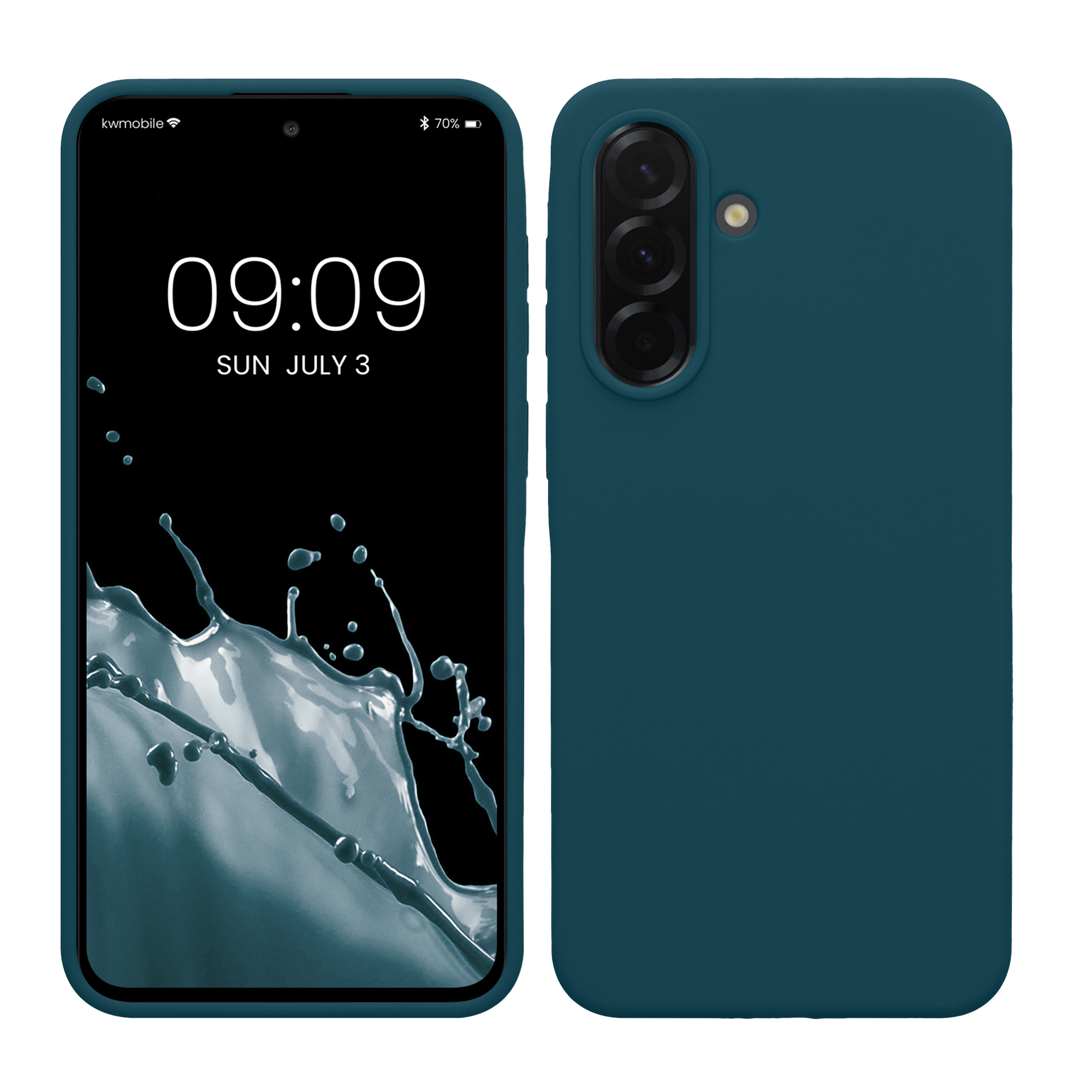 Pouzdro pro Samsung Galaxy A37 5G kwmobile silikonové - matná petrolejová