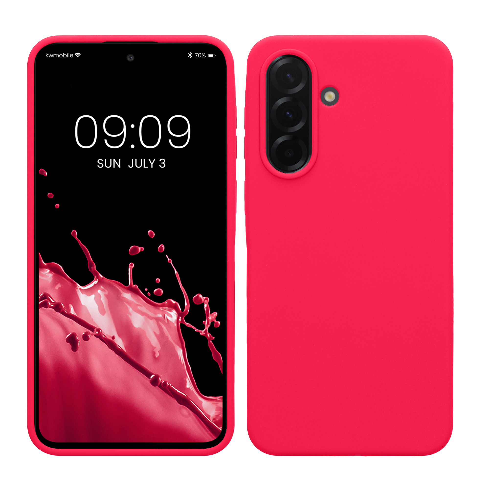 Pouzdro pro Samsung Galaxy A37 5G kwmobile silikonové - neonově růžová