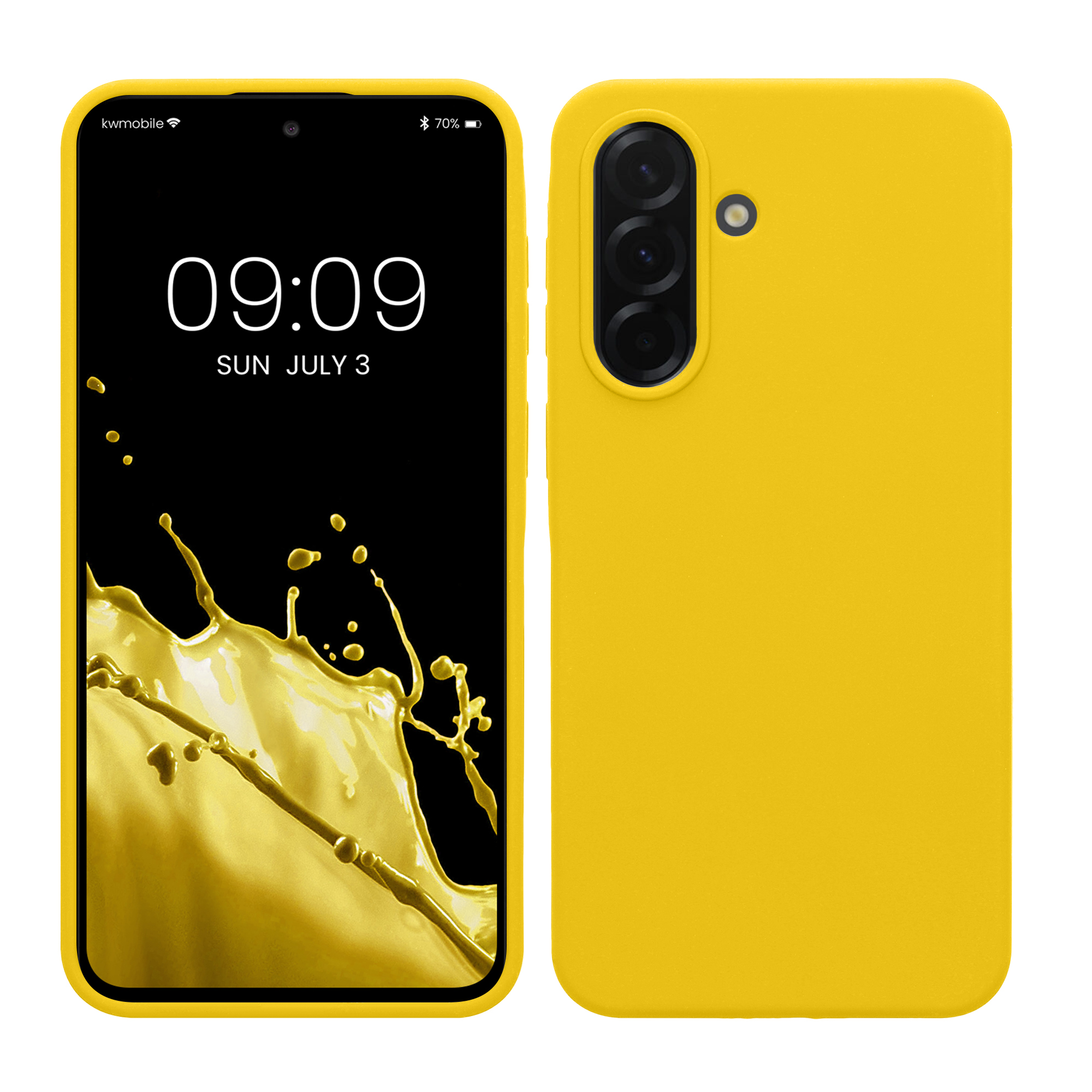 Kryt na mobil Samsung Galaxy A37 5G kwmobile TPU Zářivá žlutá