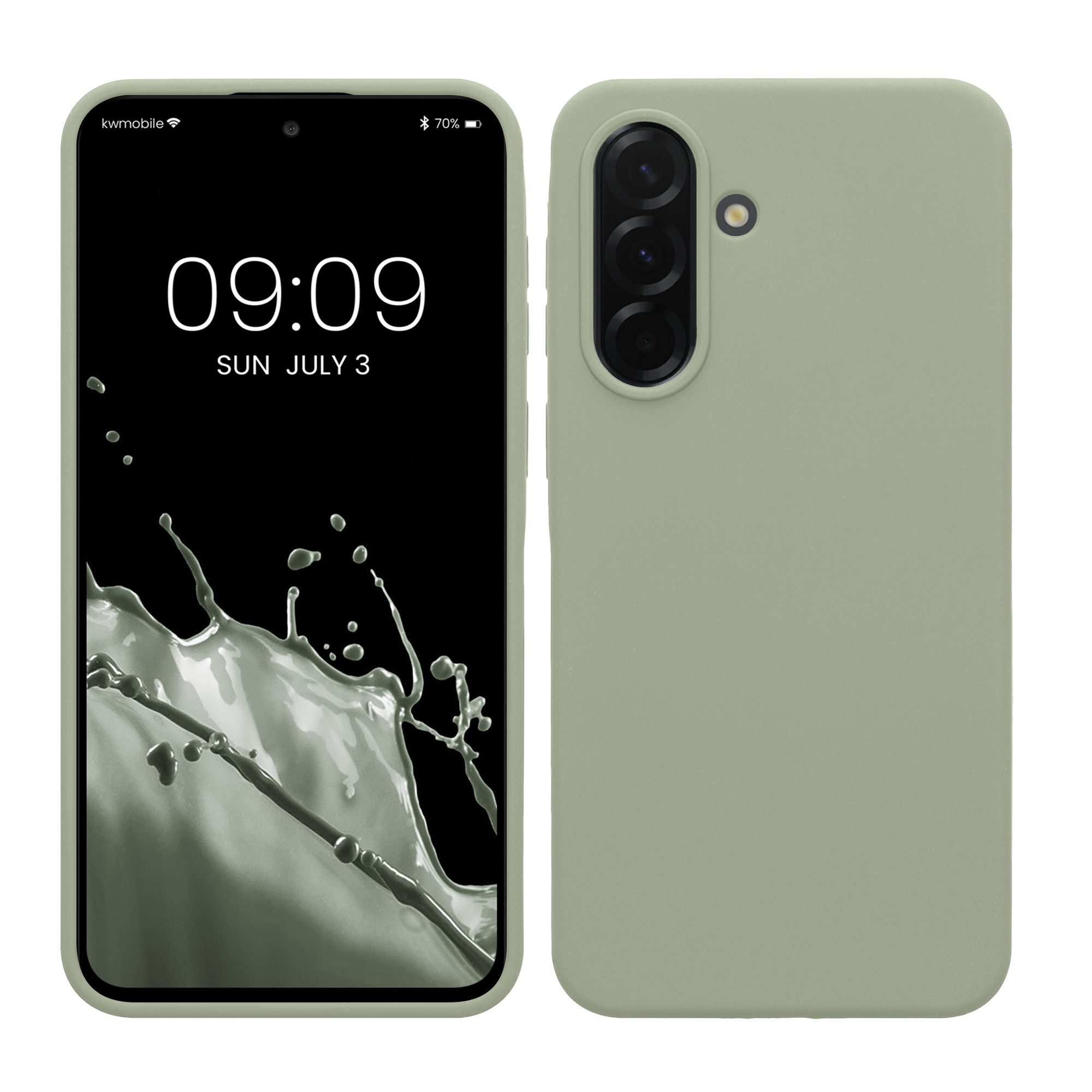 Kryt na mobil Samsung Galaxy A37 5G kwmobile TPU Šedo-zelená