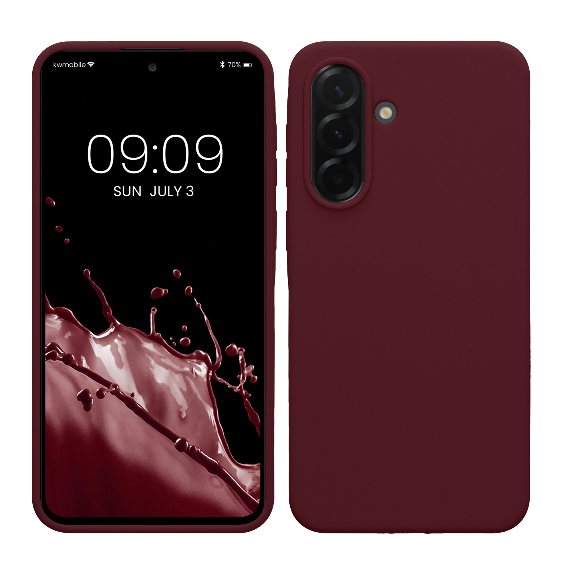 Pouzdro pro Samsung Galaxy A37 5G kwmobile silikonové - vínově fialová