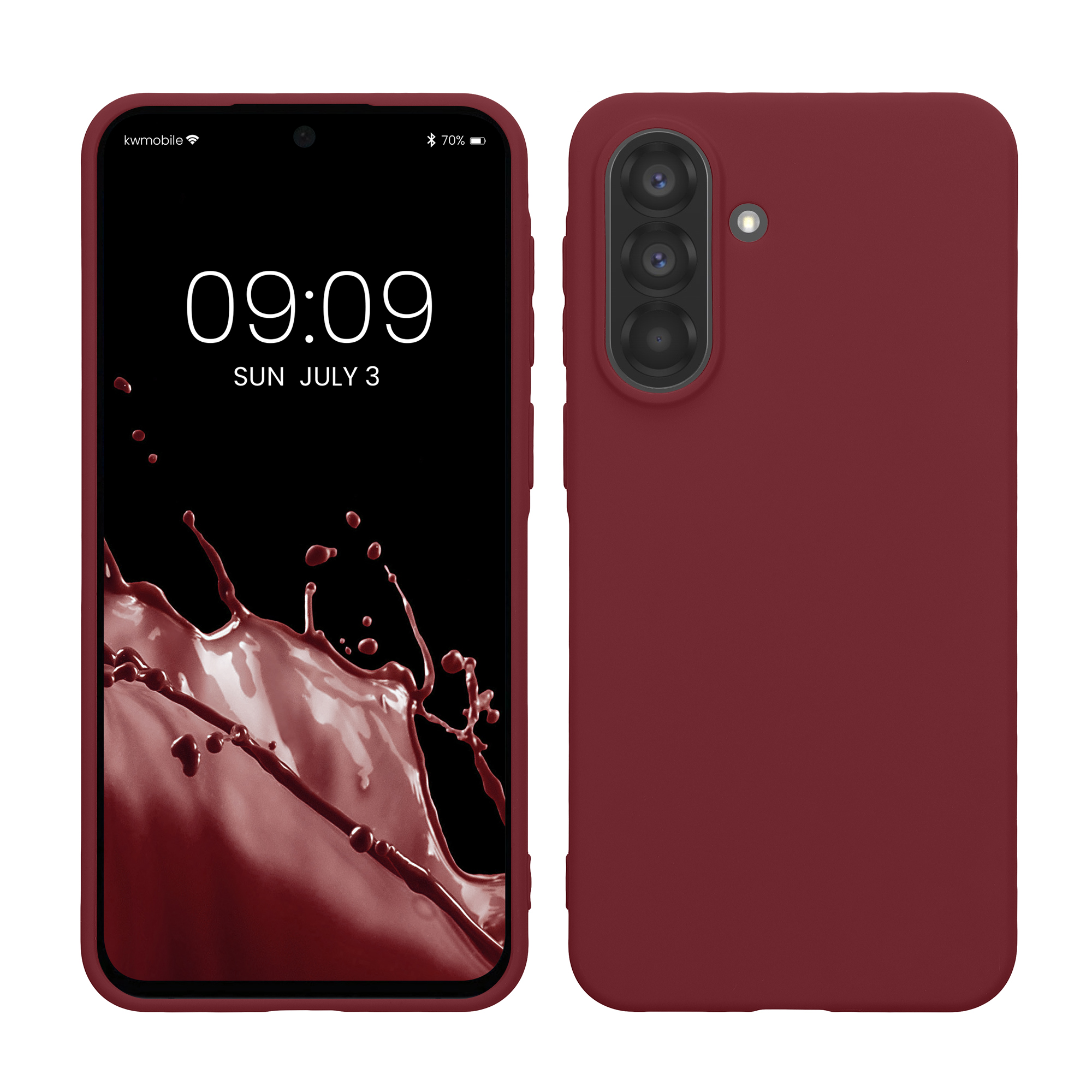 Kryt na mobil Samsung Galaxy A37 5G kwmobile TPU Bordeaux fialová