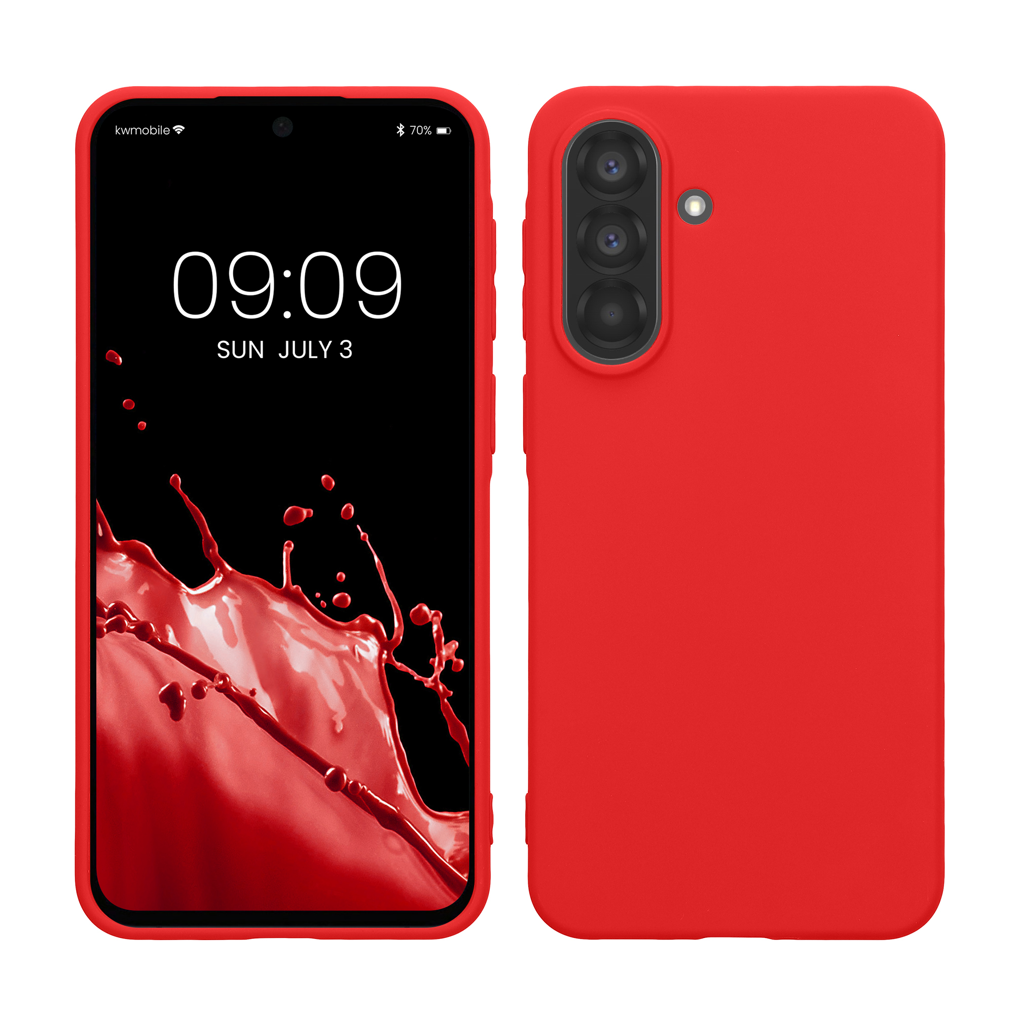 Kryt na mobil Samsung Galaxy A37 5G kwmobile TPU Klasická červená