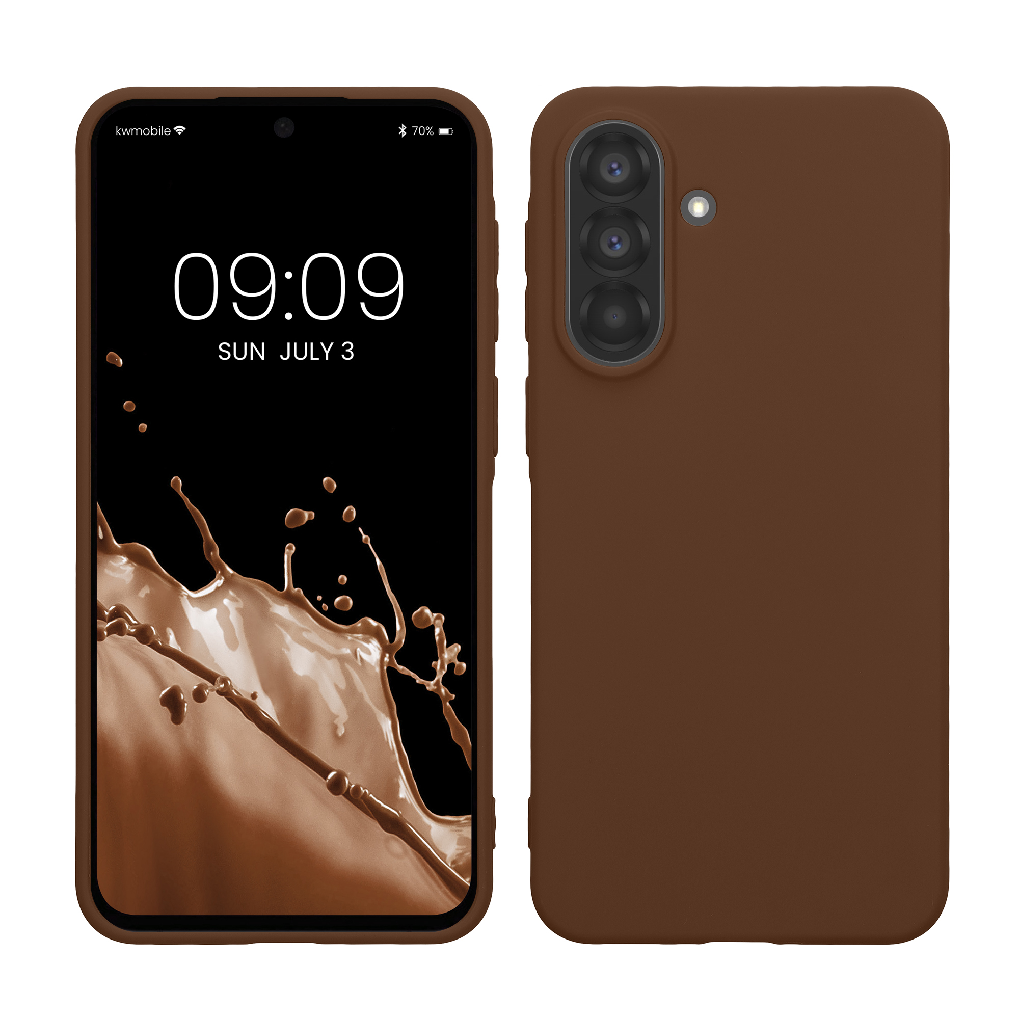Pouzdro pro Samsung Galaxy A37 5G kwmobile TPU - čokoládová