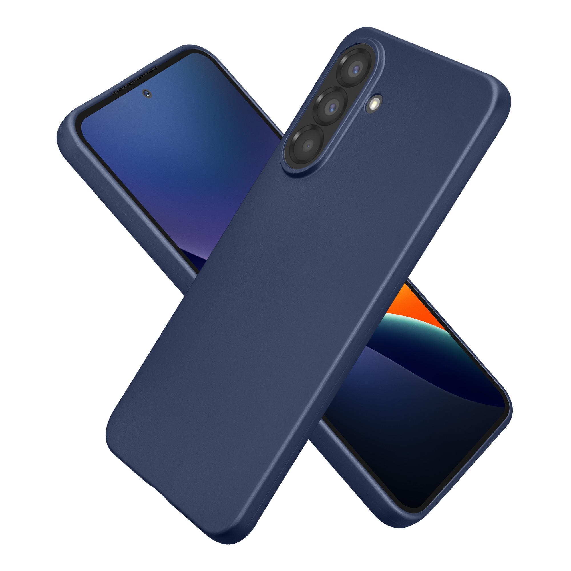 Pouzdro pro Samsung Galaxy A37 5G kwmobile tenké metalické silikonové - metalická modrá