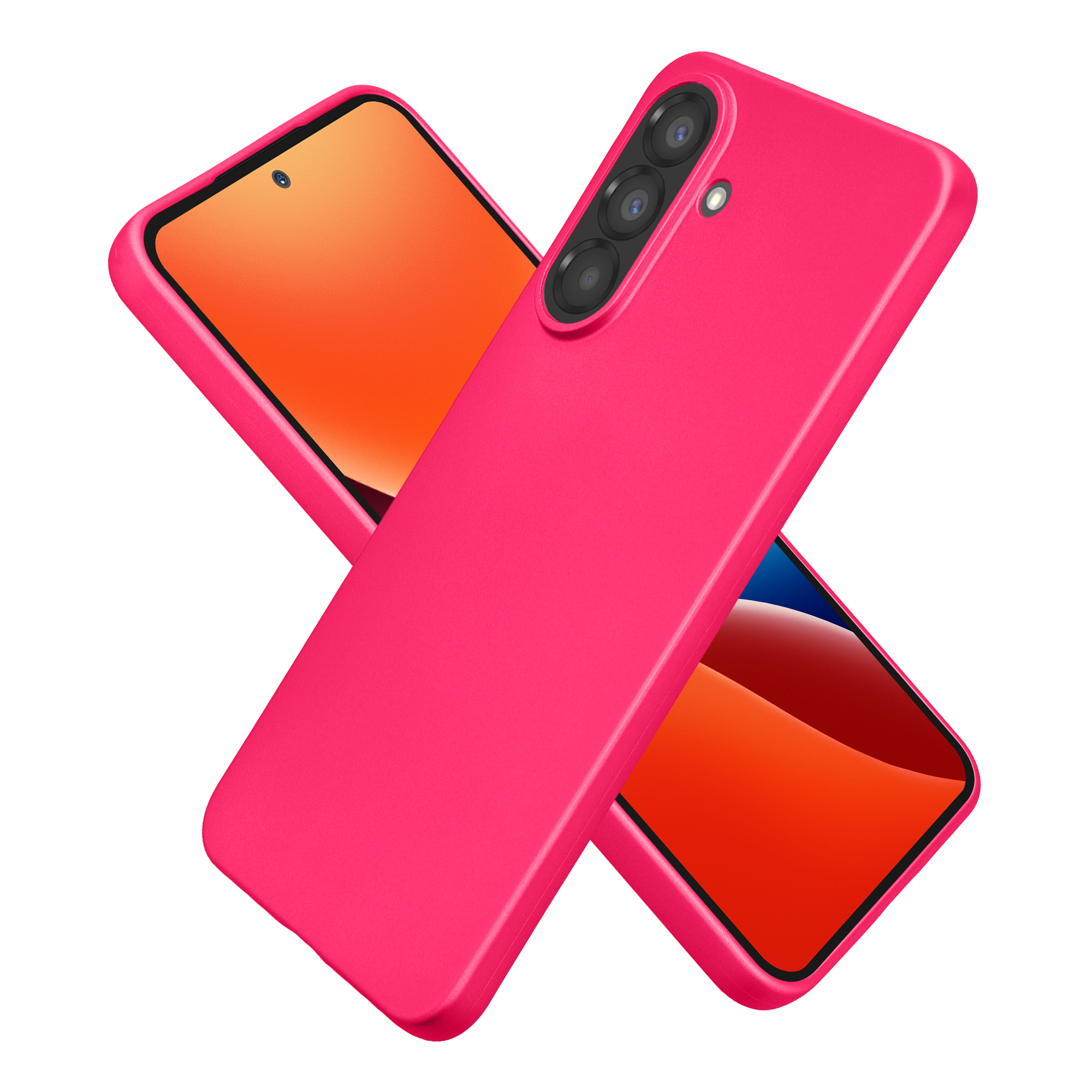 Pouzdro pro Samsung Galaxy A37 5G kwmobile tenké metalické silikonové - metalická růžová