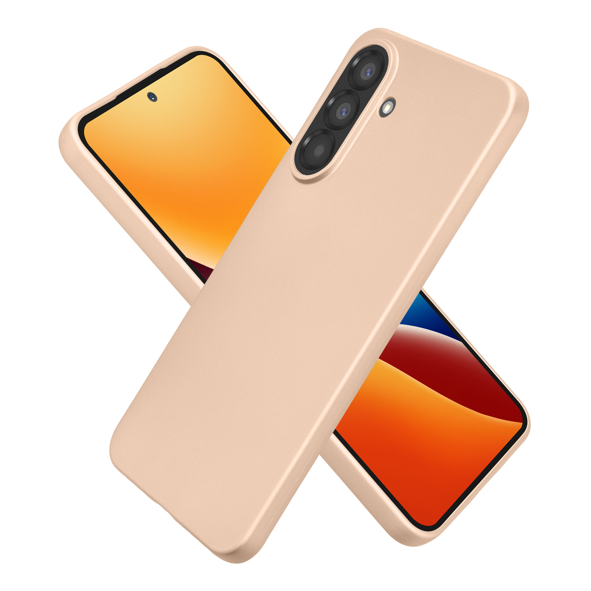 Pouzdro pro Samsung Galaxy A37 5G kwmobile tenké metalické silikonové - metalický zlatá