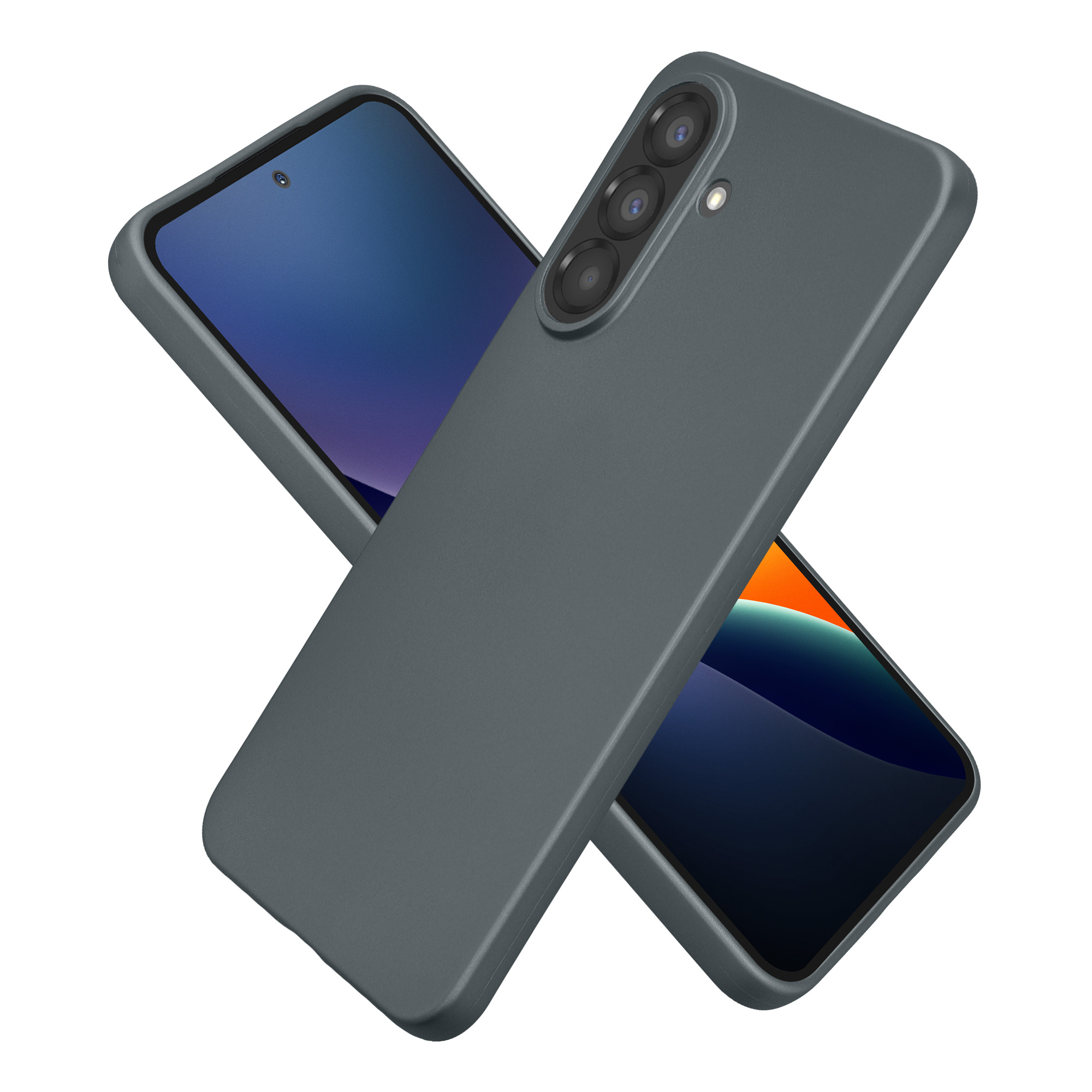 Pouzdro pro Samsung Galaxy A37 5G kwmobile tenké metalické silikonové - metalická šedá