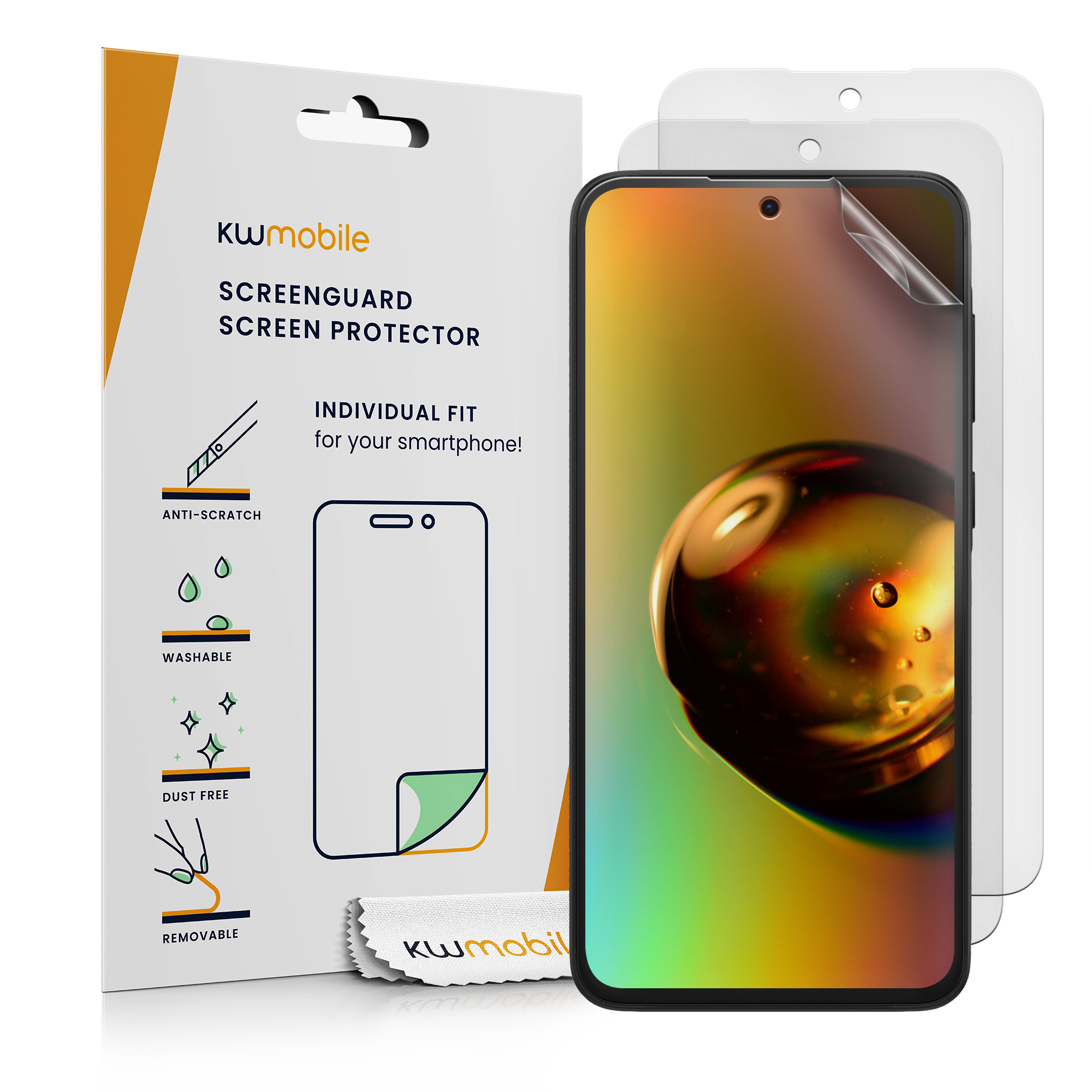 Sada 3 ochranných fólií pro Samsung Galaxy A37 5G kwmobile - matný