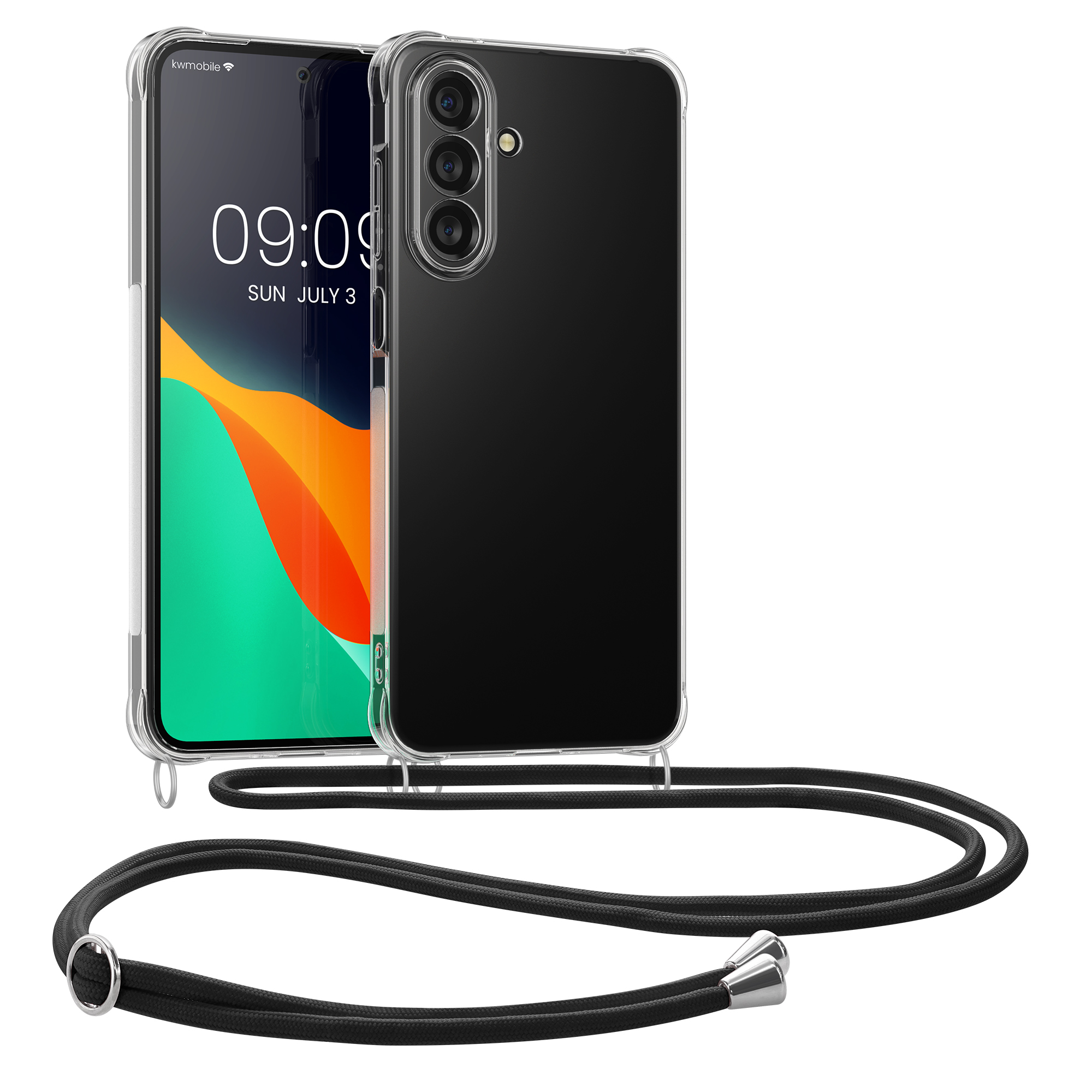Pouzdro s popruhem (crossbody) pro Samsung Galaxy A27 5G kwmobile TPU - transparentní