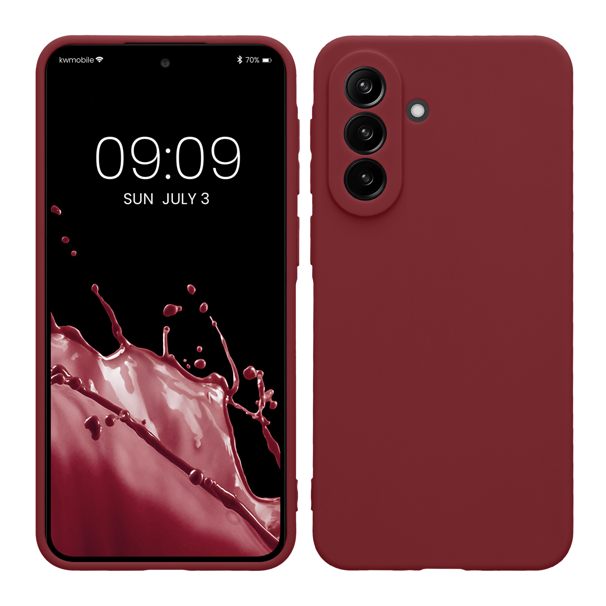 Pouzdro pro Samsung Galaxy A37 5G kwmobile tenké TPU - vínově fialová