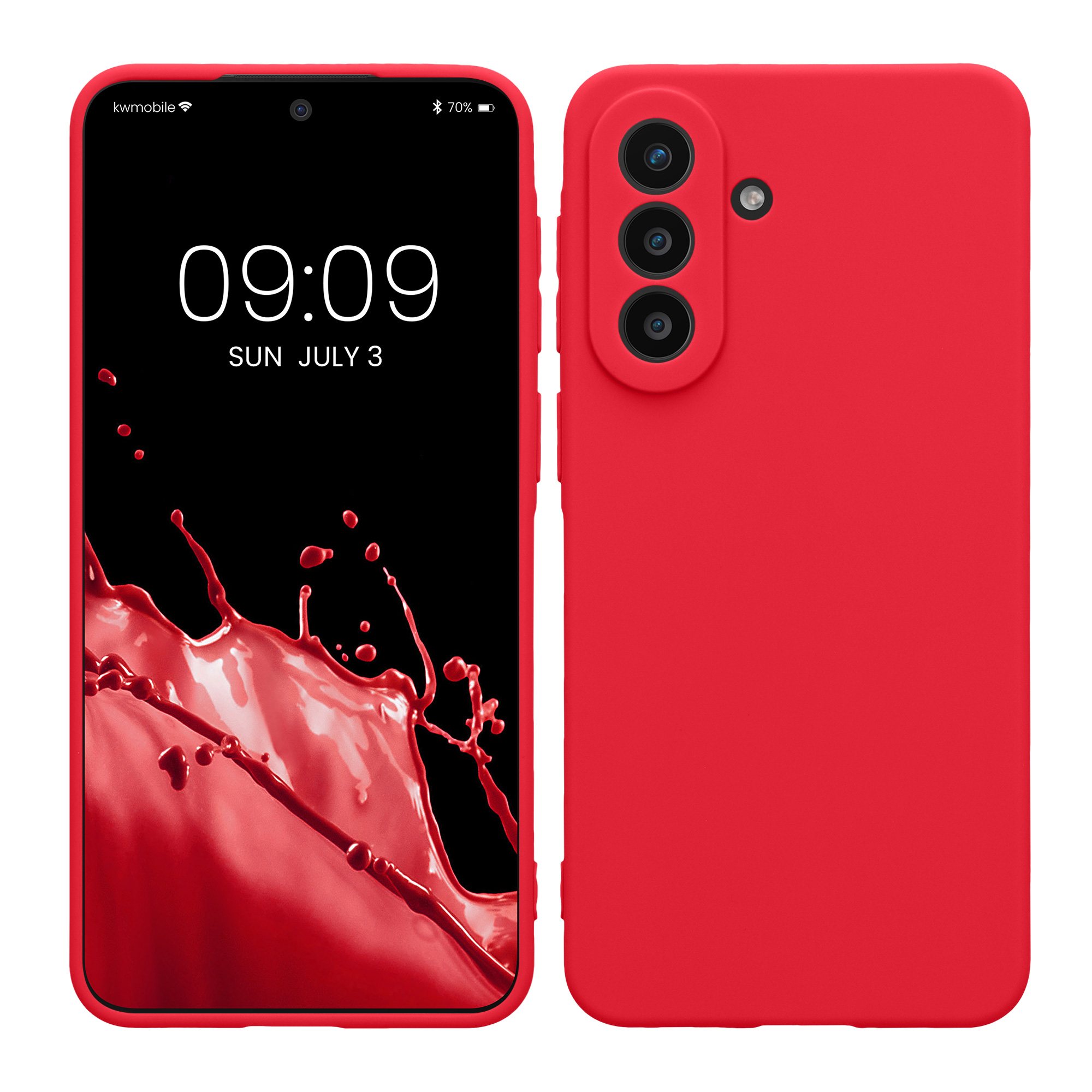 Pouzdro pro Samsung Galaxy A57 5G kwmobile tenké TPU - neonově růžová