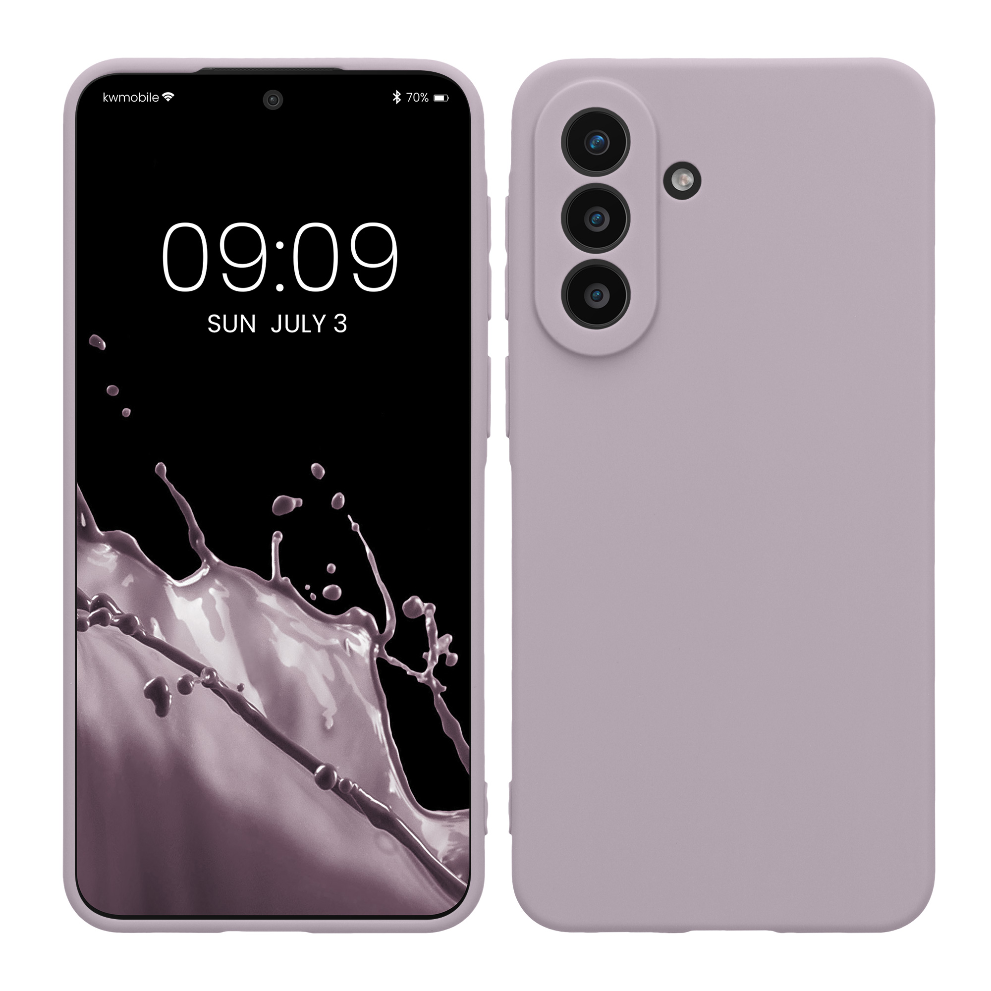 Kryt na mobil Samsung Galaxy A57 5G kwmobile slim matný TPU Levandulová