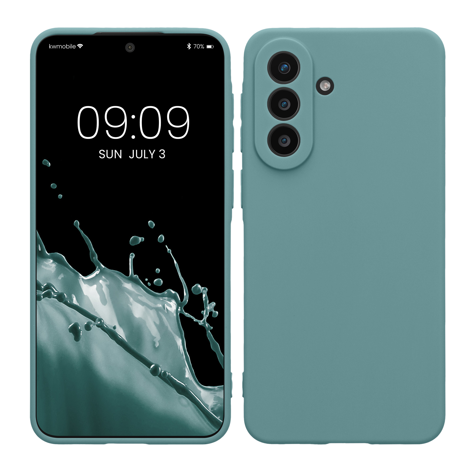 Kryt na mobil Samsung Galaxy A57 5G kwmobile slim matný TPU Arktická noc