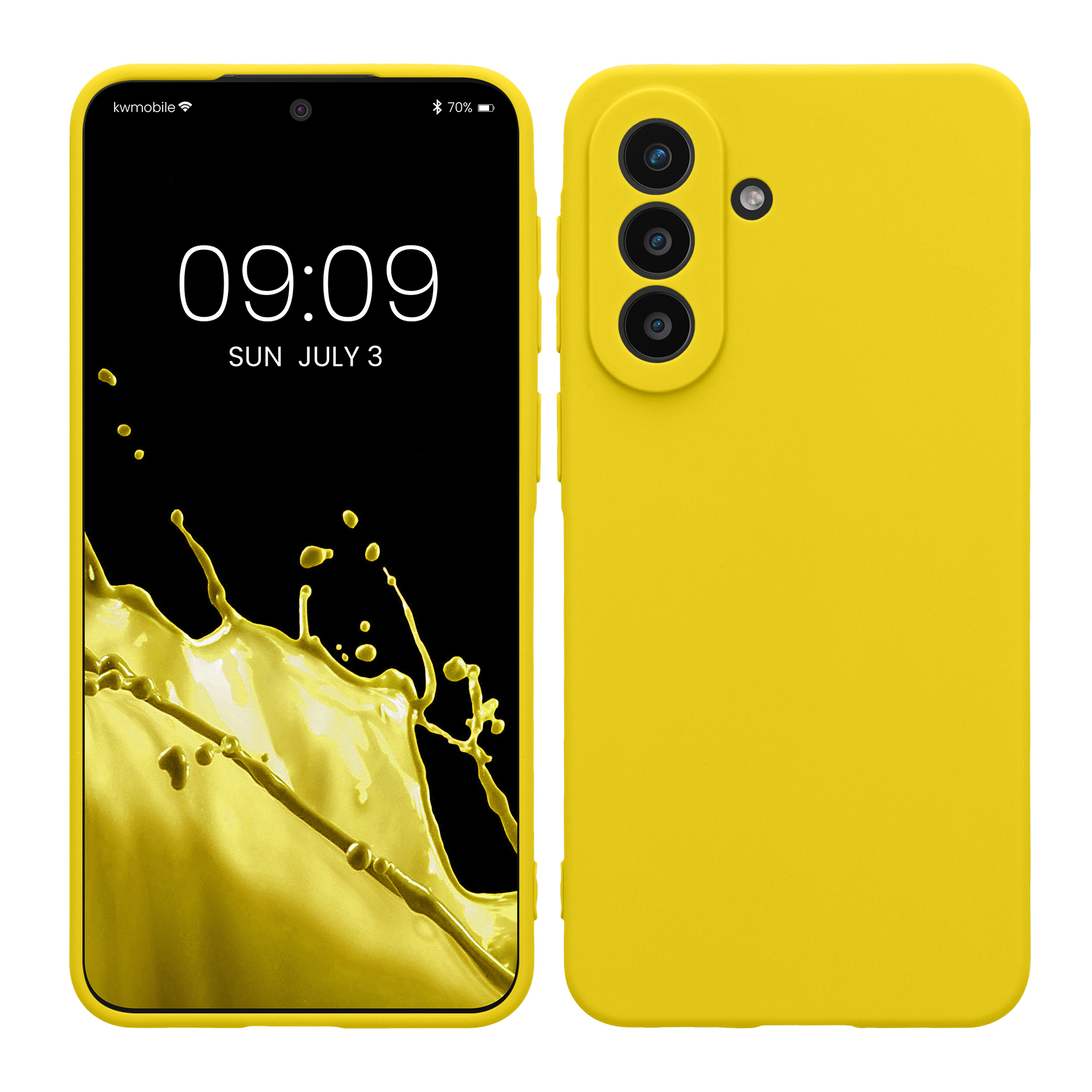 Pouzdro pro Samsung Galaxy A57 5G kwmobile tenké TPU - zářivě žlutá
