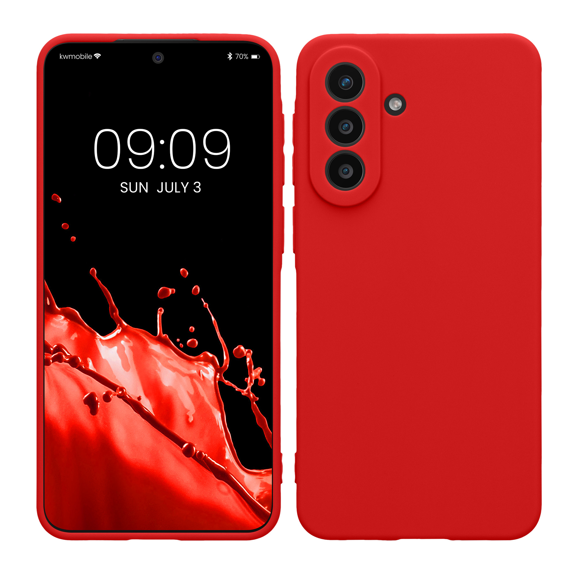 Pouzdro pro Samsung Galaxy A57 5G kwmobile tenké TPU - klasická červená