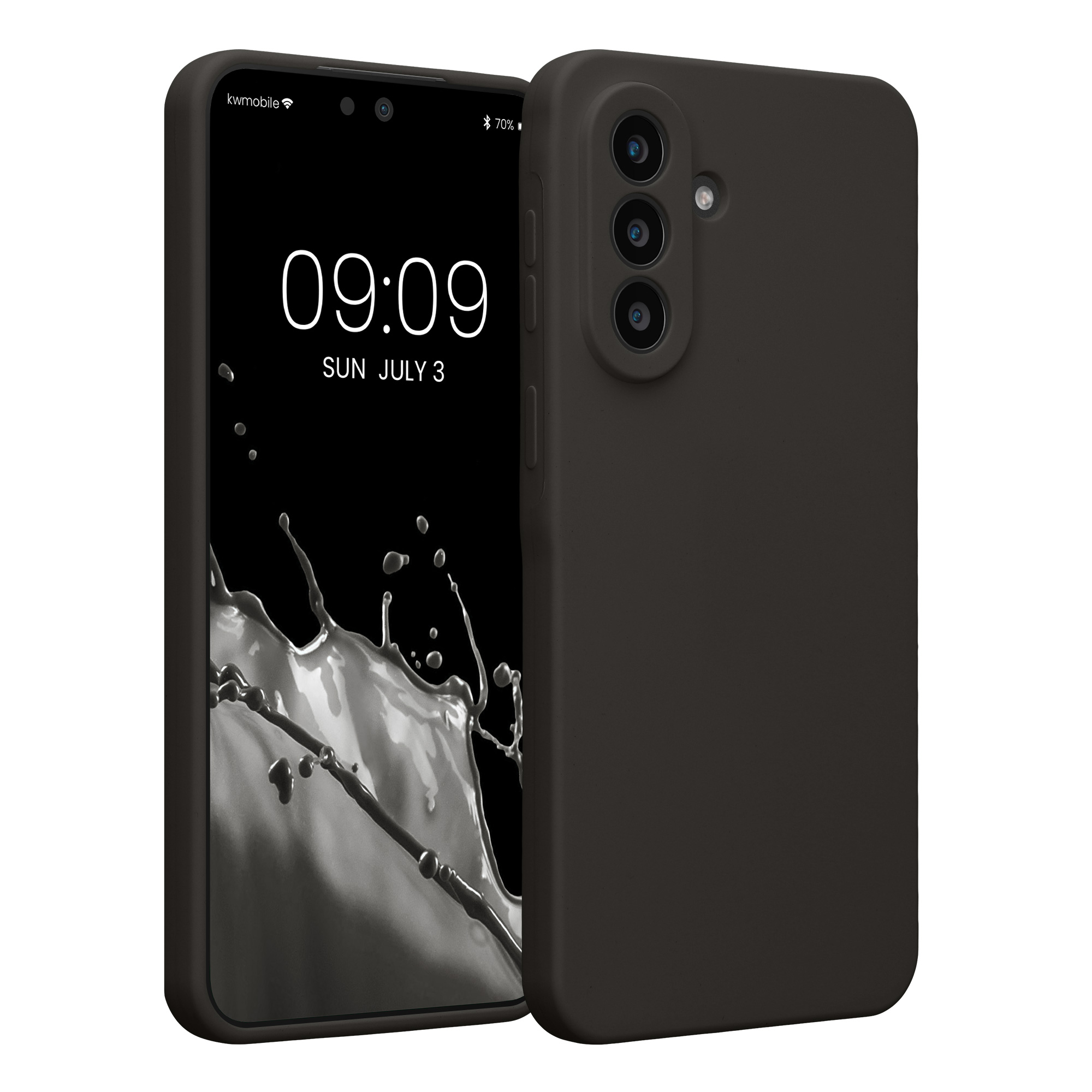 Pouzdro pro Samsung Galaxy A57 5G kwmobile tenké silikonové - tmavě šedá