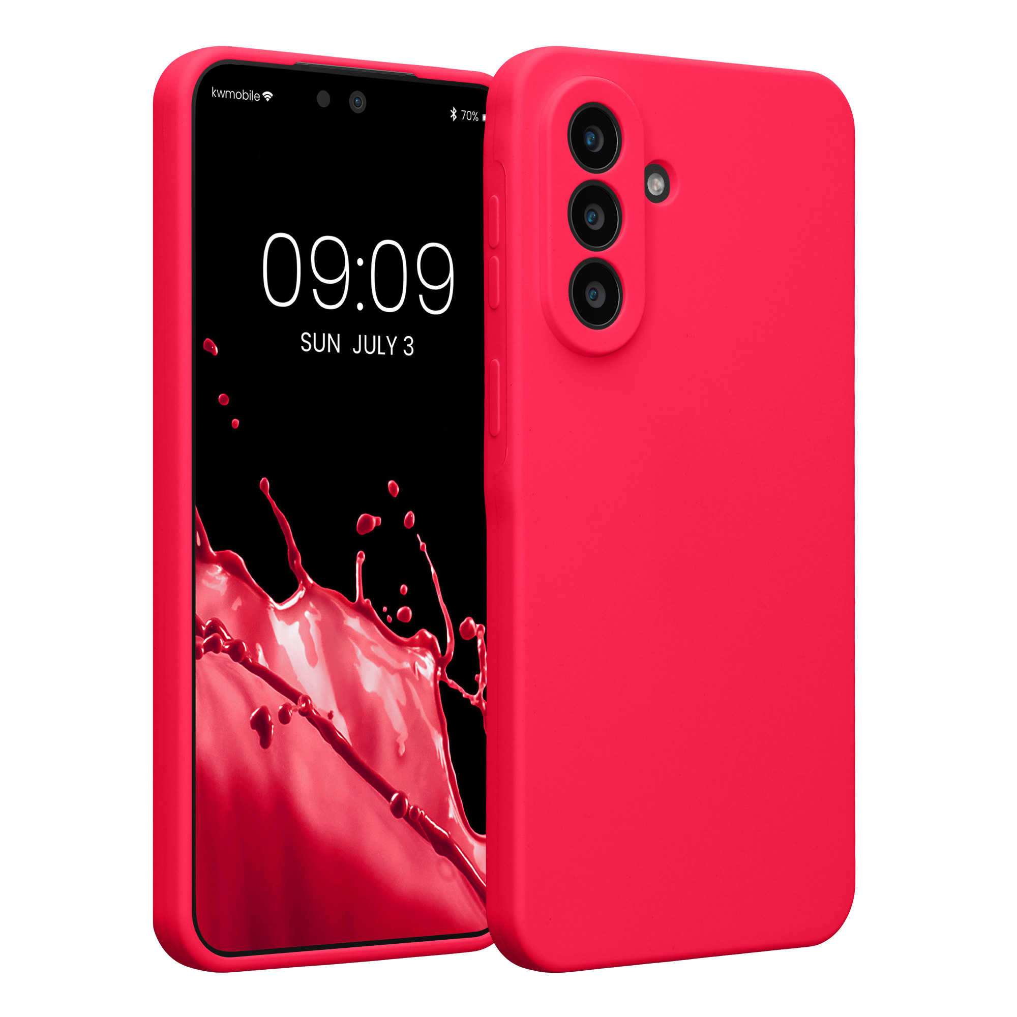 Pouzdro pro Samsung Galaxy A57 5G kwmobile tenké silikonové - neonově růžová