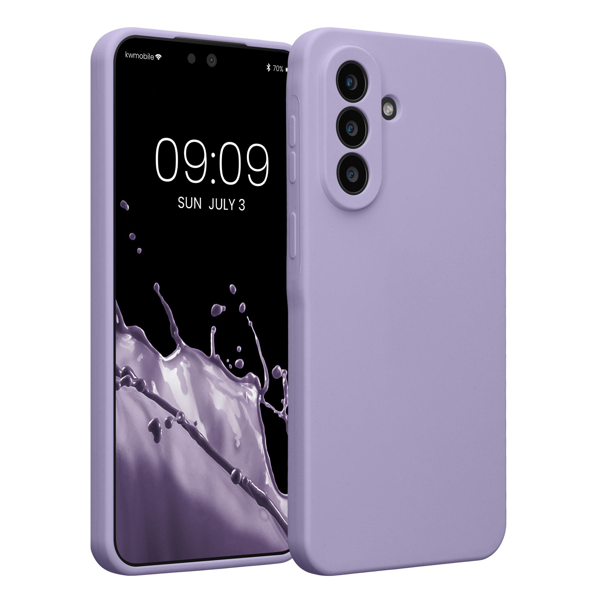 Pouzdro pro Samsung Galaxy A57 5G kwmobile tenké silikonové - levandulová
