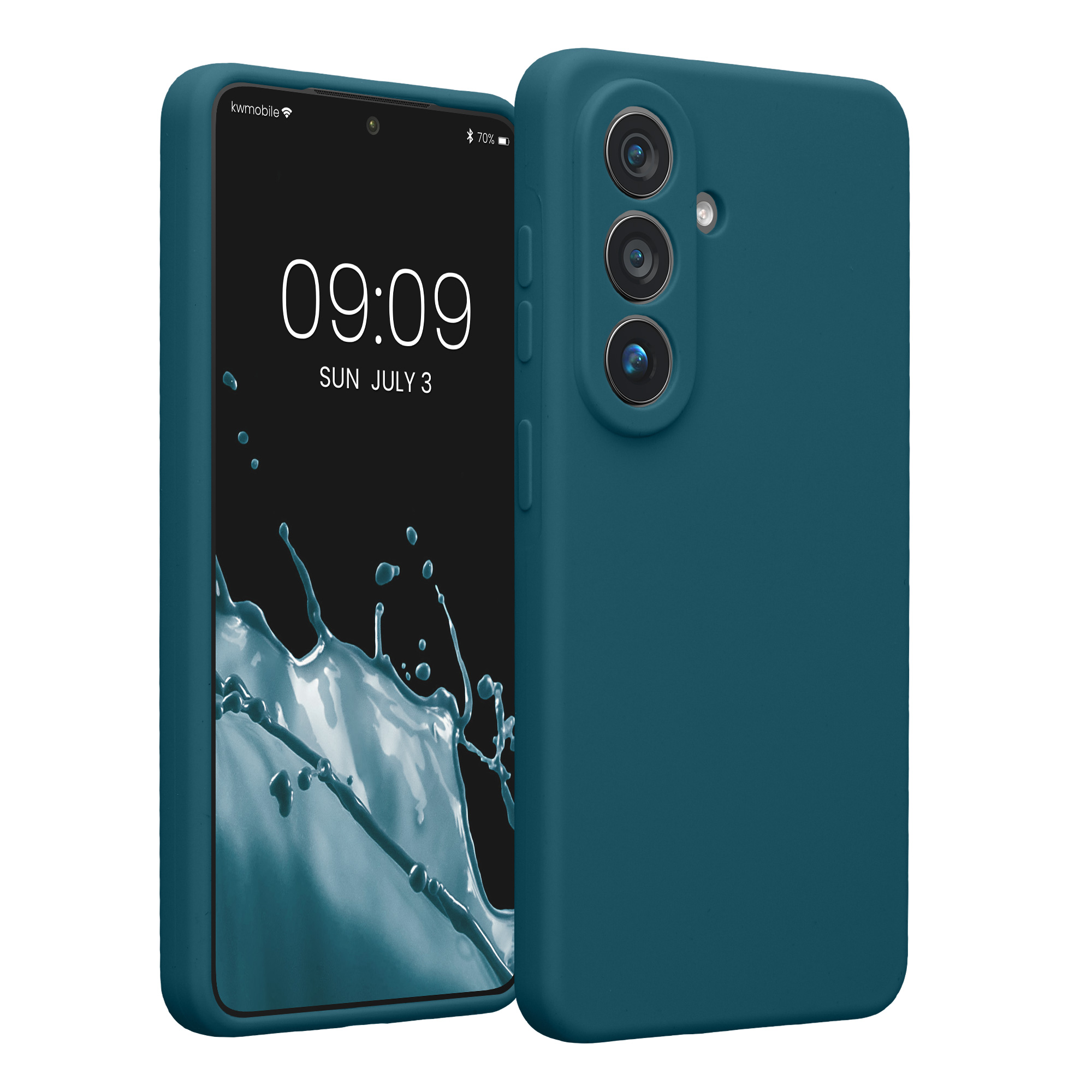Pouzdro pro Samsung Galaxy S26 kwmobile tenké silikonové - matná petrolejová