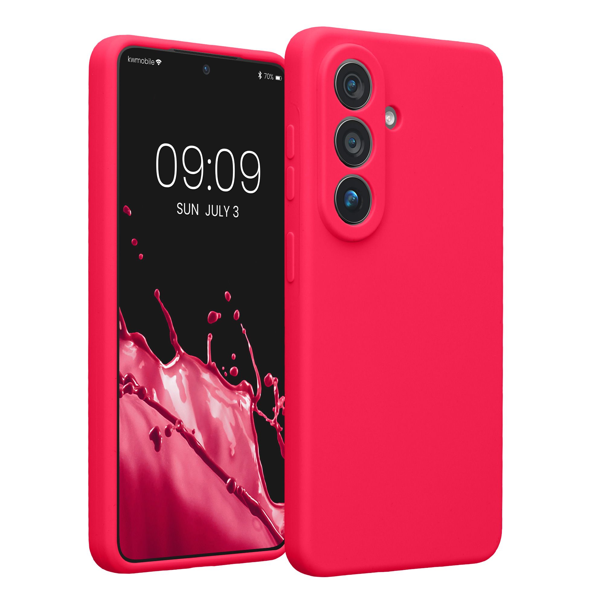 Pouzdro pro Samsung Galaxy S26 kwmobile tenké silikonové - neonově růžová