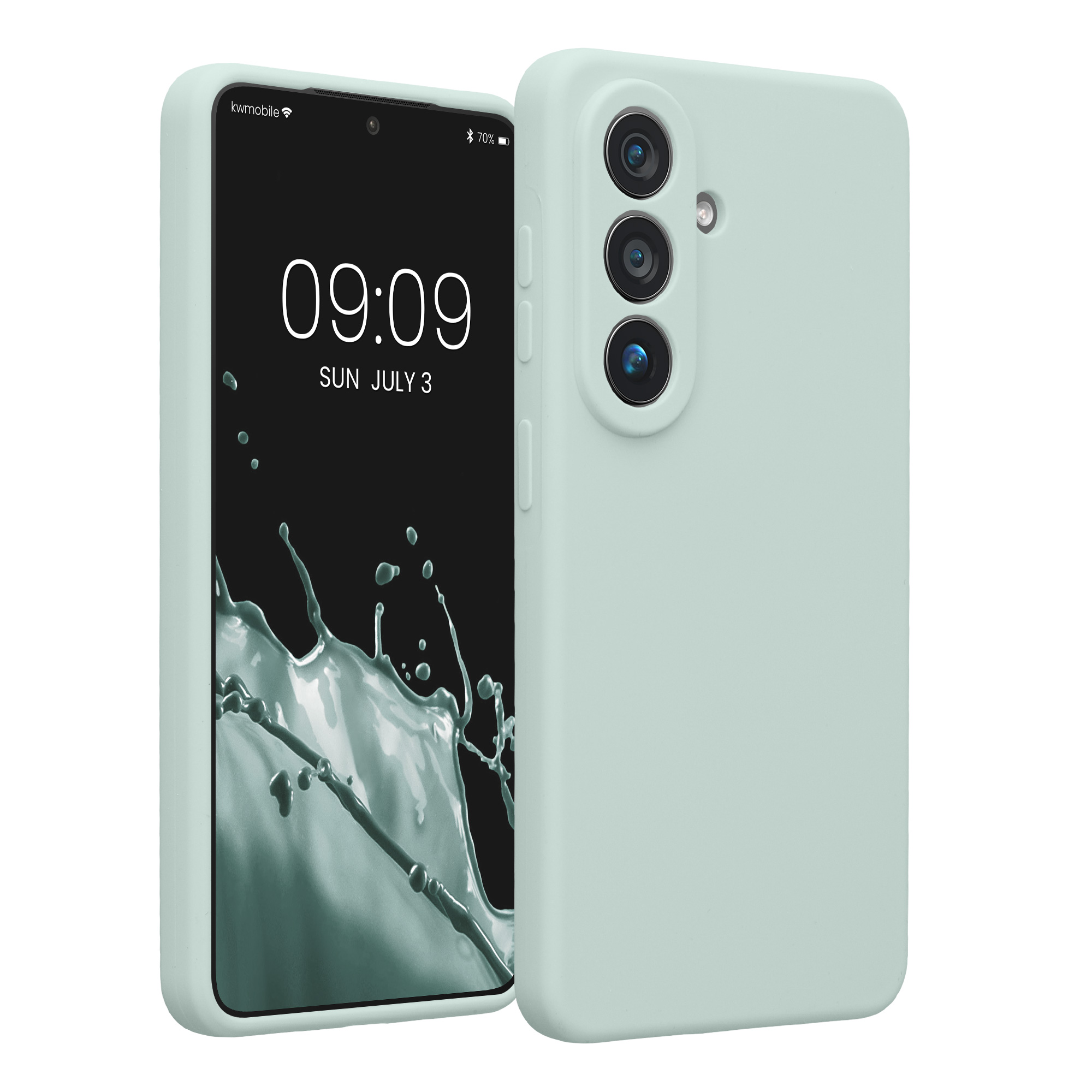 Pouzdro pro Samsung Galaxy S26 kwmobile tenké silikonové - světle mátová