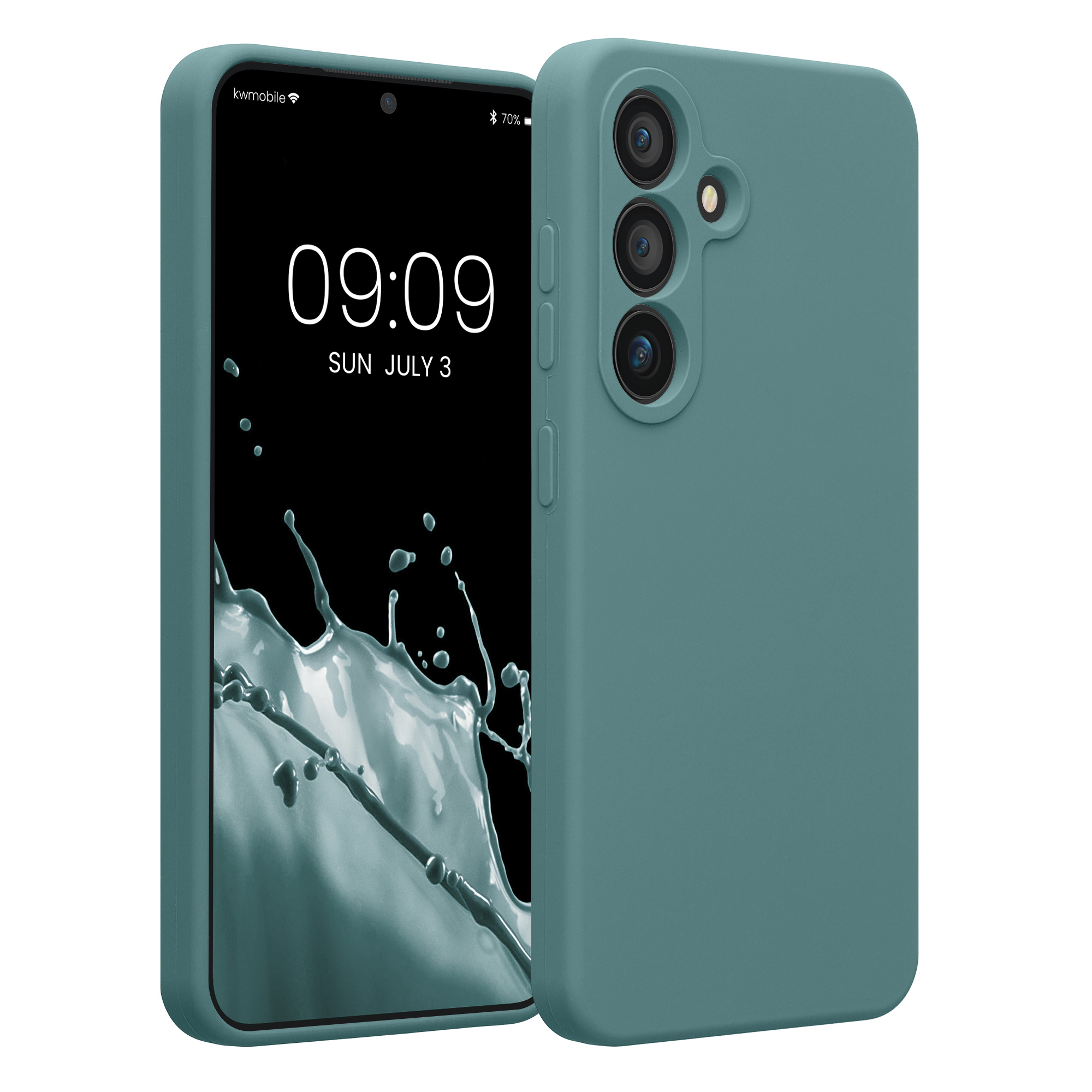 Pouzdro pro Samsung Galaxy S25 kwmobile tenké silikonové - arktická noc