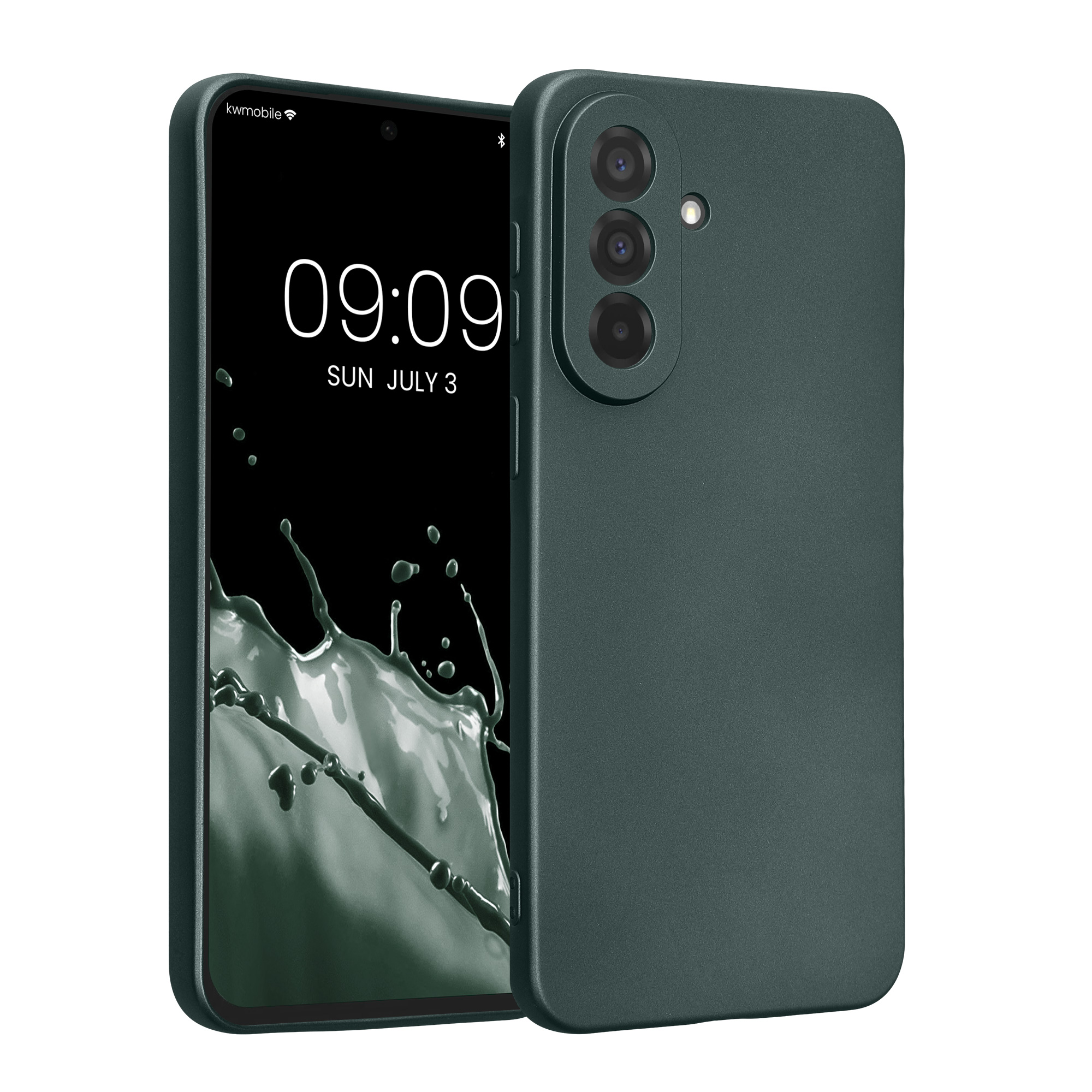 Pouzdro pro Samsung Galaxy A37 5G kwmobile metalické TPU - metalická petrolejová