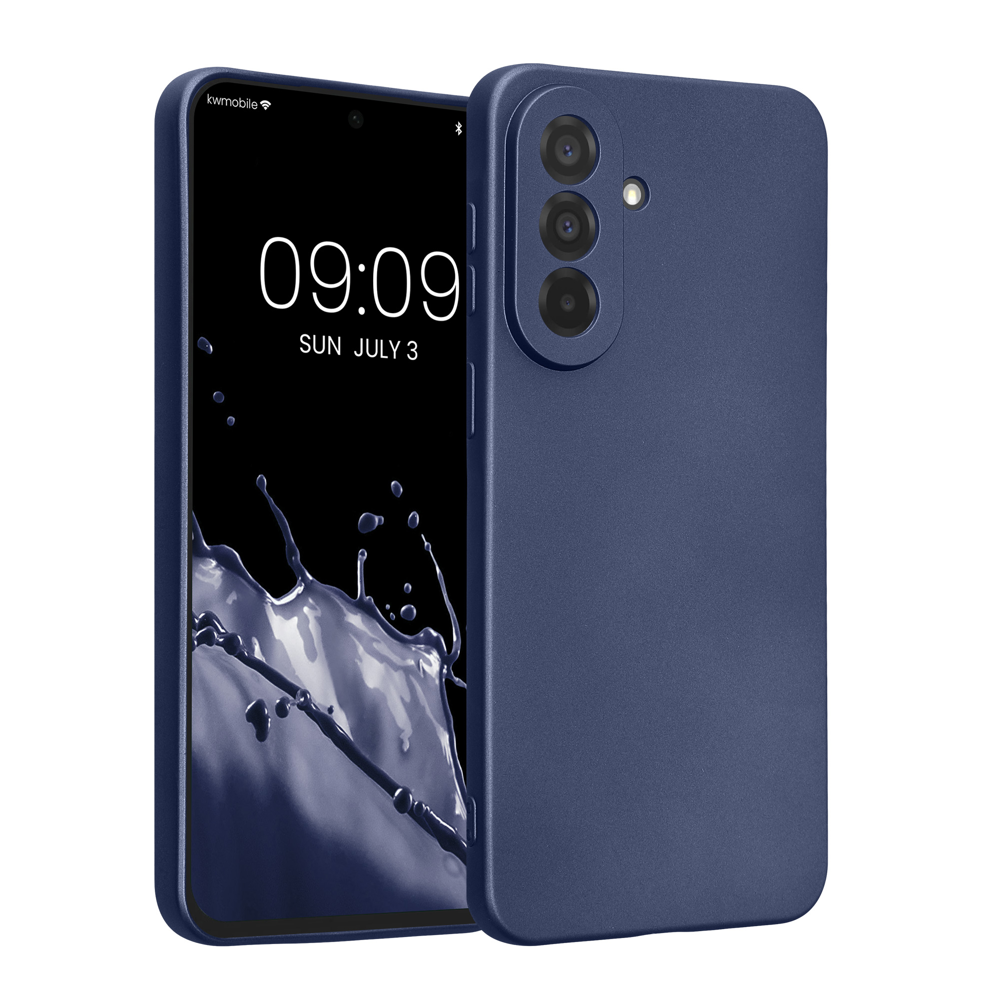 Pouzdro pro Samsung Galaxy A37 5G kwmobile metalické TPU - metalická modrá