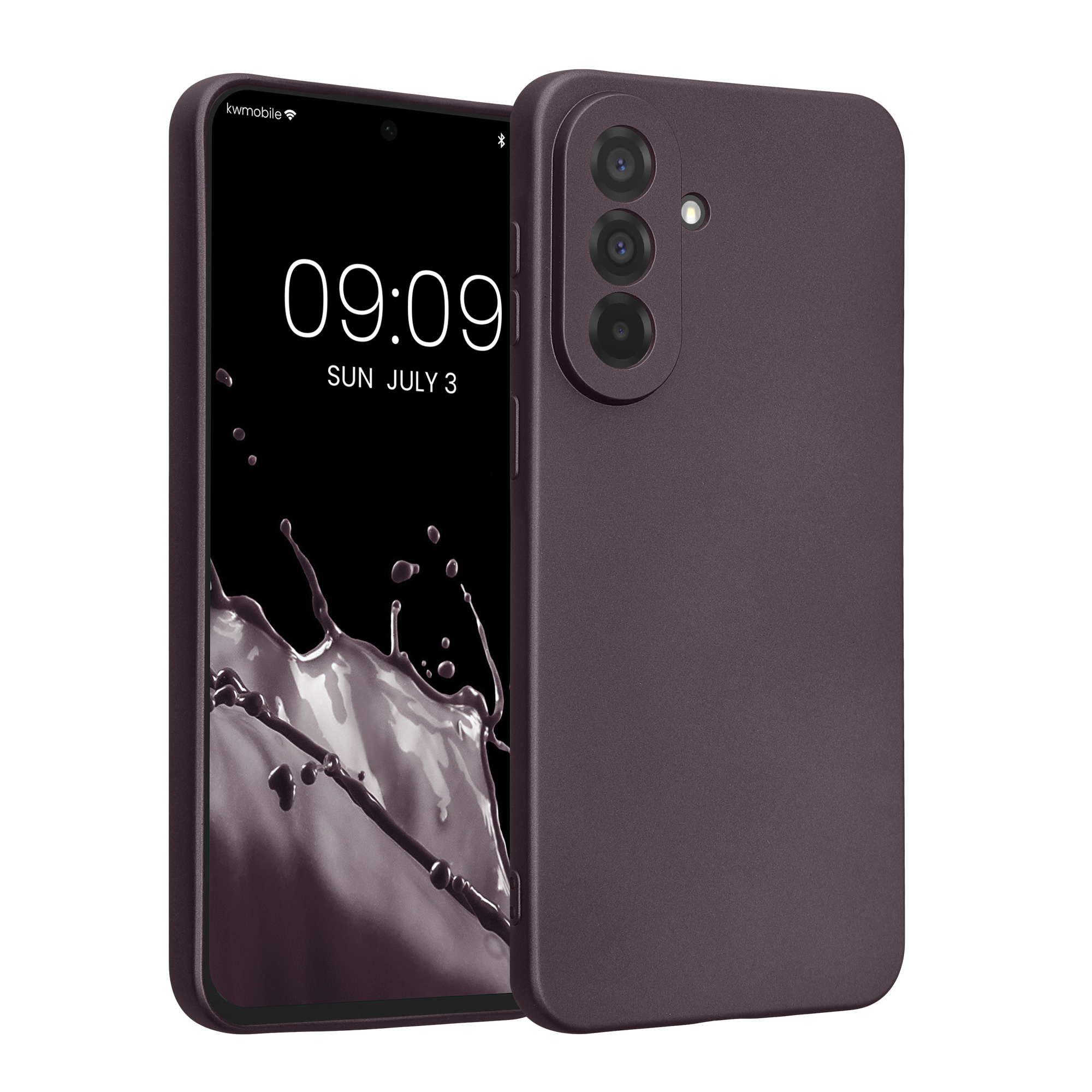 Pouzdro pro Samsung Galaxy A37 5G kwmobile metalické TPU - metalická bordó