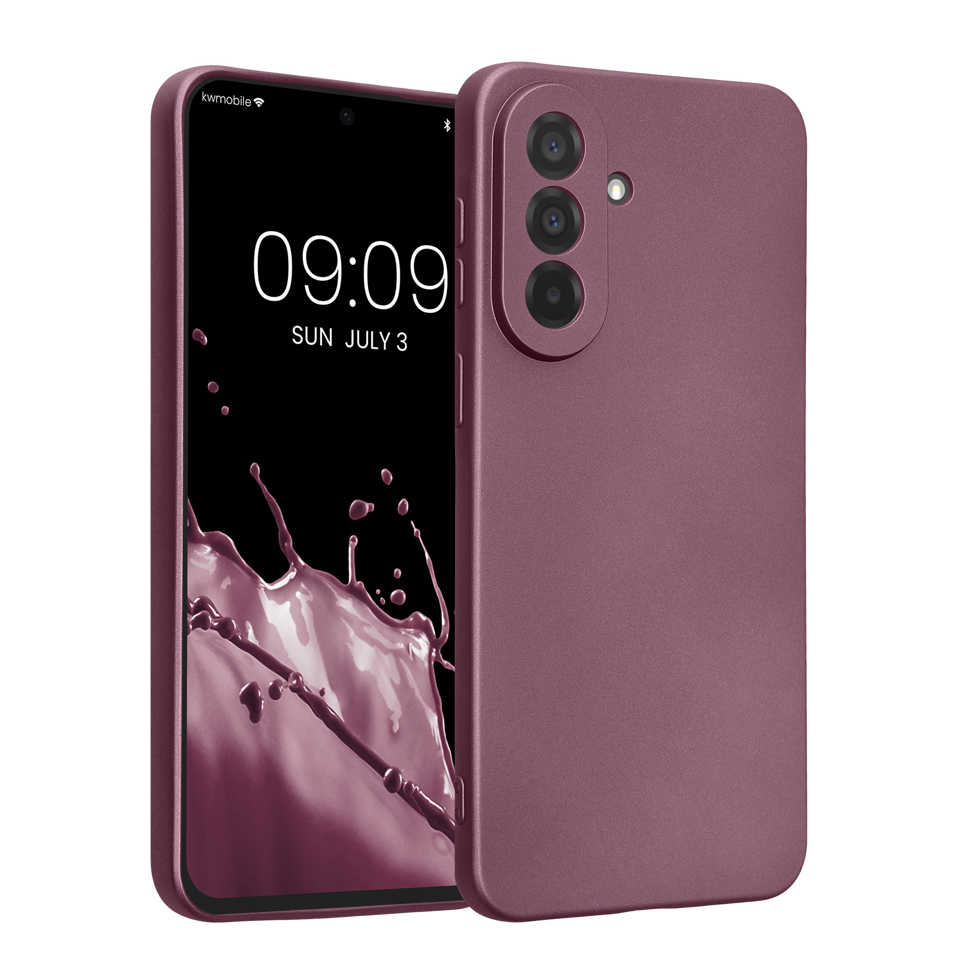 Pouzdro pro Samsung Galaxy A37 5G kwmobile metalické TPU - metalická levandulová
