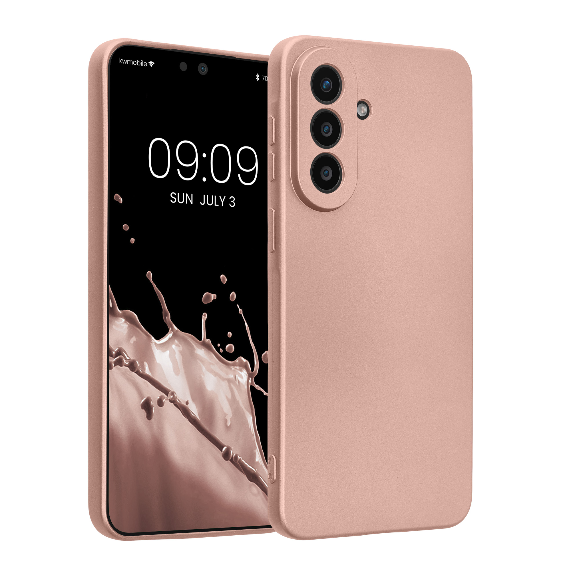 Kryt na mobil Samsung Galaxy A57 5G - kwmobile, metalické růžové zlato