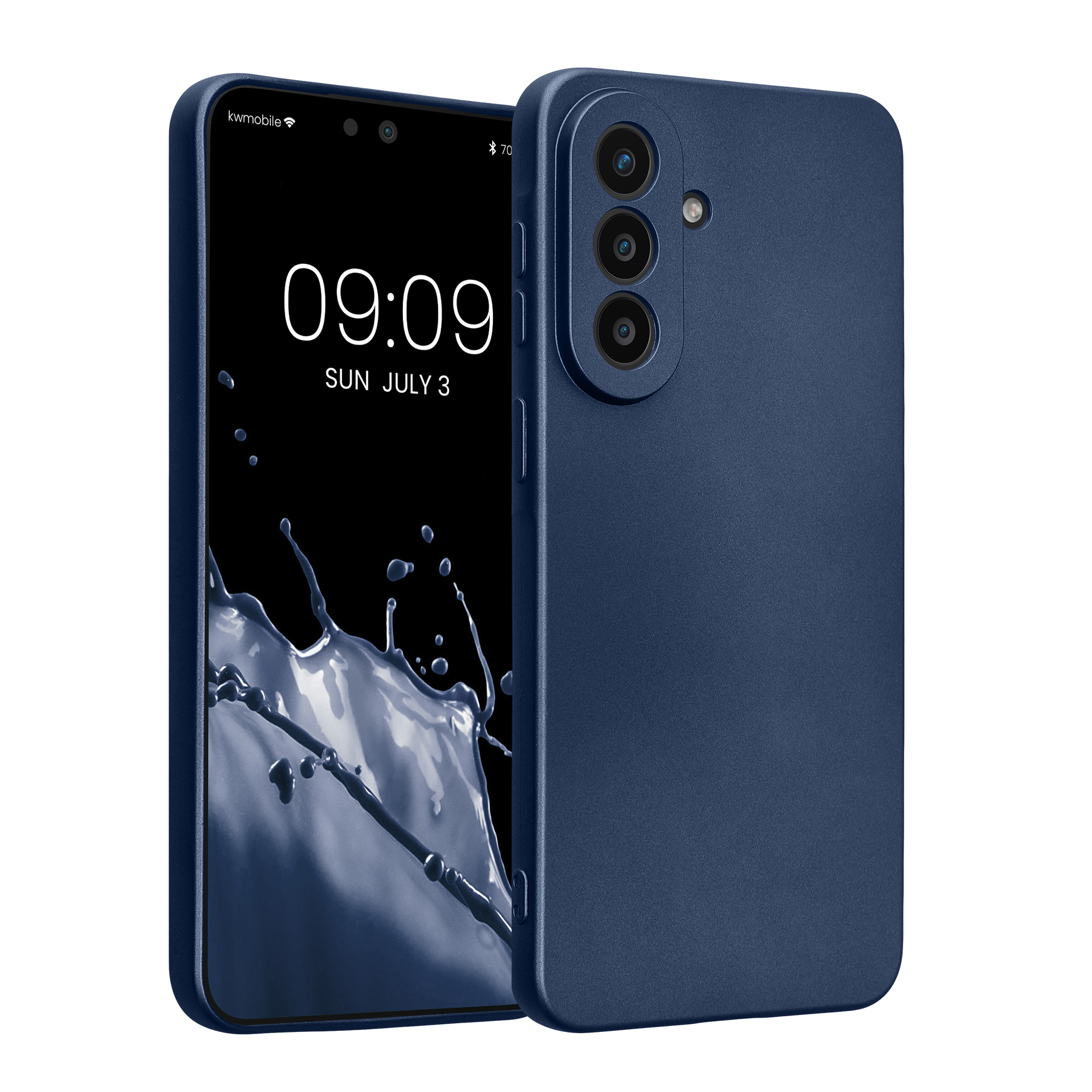 Pouzdro pro Samsung Galaxy A57 5G kwmobile metalické TPU - metalická modrá