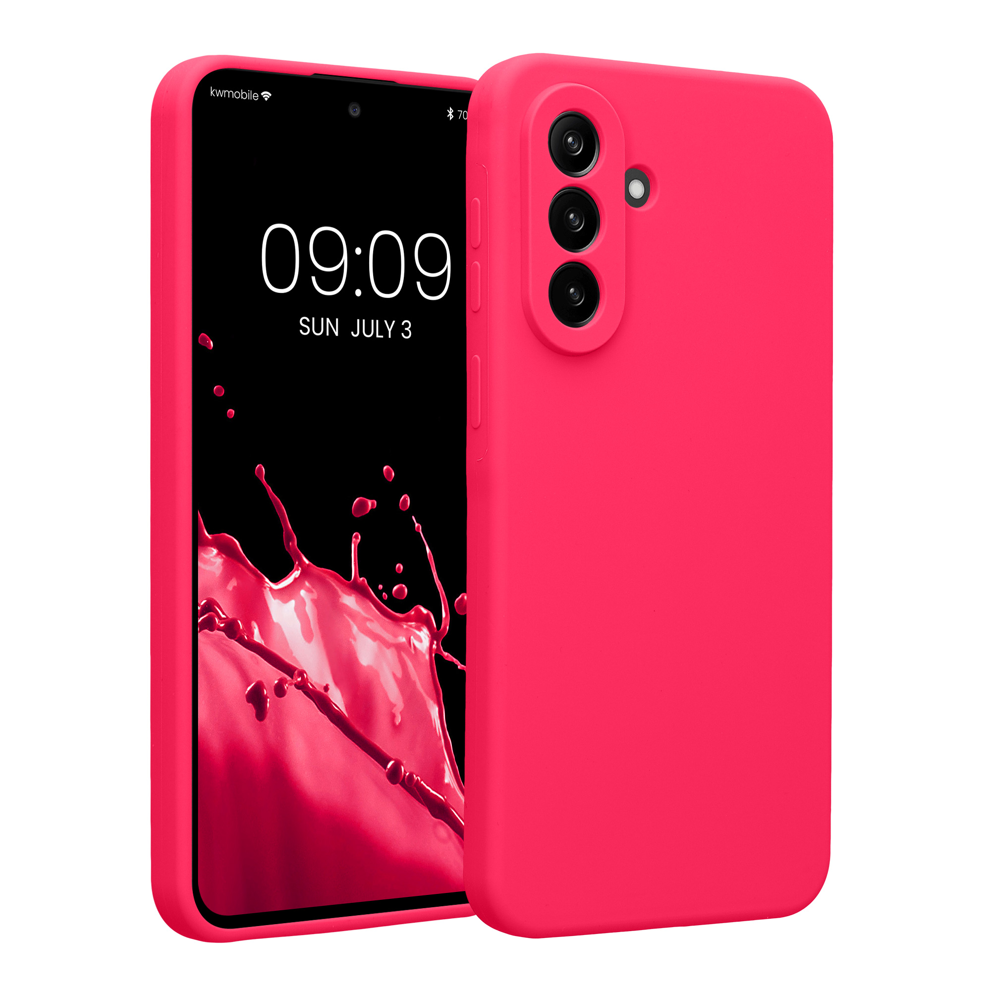 Pouzdro pro Samsung Galaxy A37 5G kwmobile tenké silikonové - neonově růžová