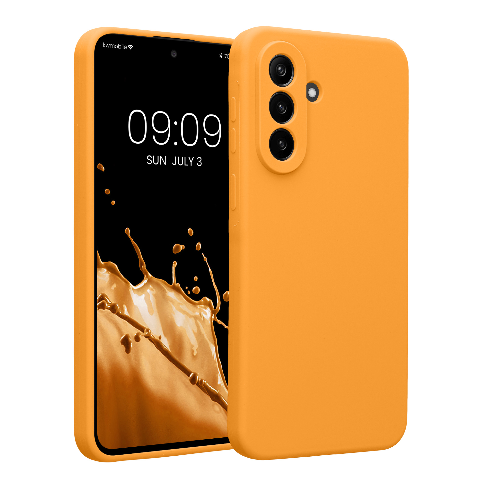 Pouzdro pro Samsung Galaxy A37 5G kwmobile tenké silikonové - ovocná oranžová