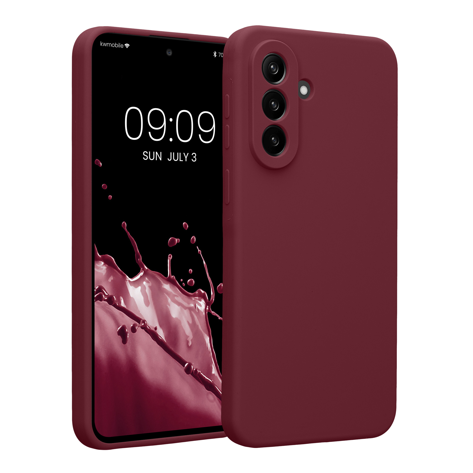 Pouzdro pro Samsung Galaxy A37 5G kwmobile tenké silikonové - vínově fialová