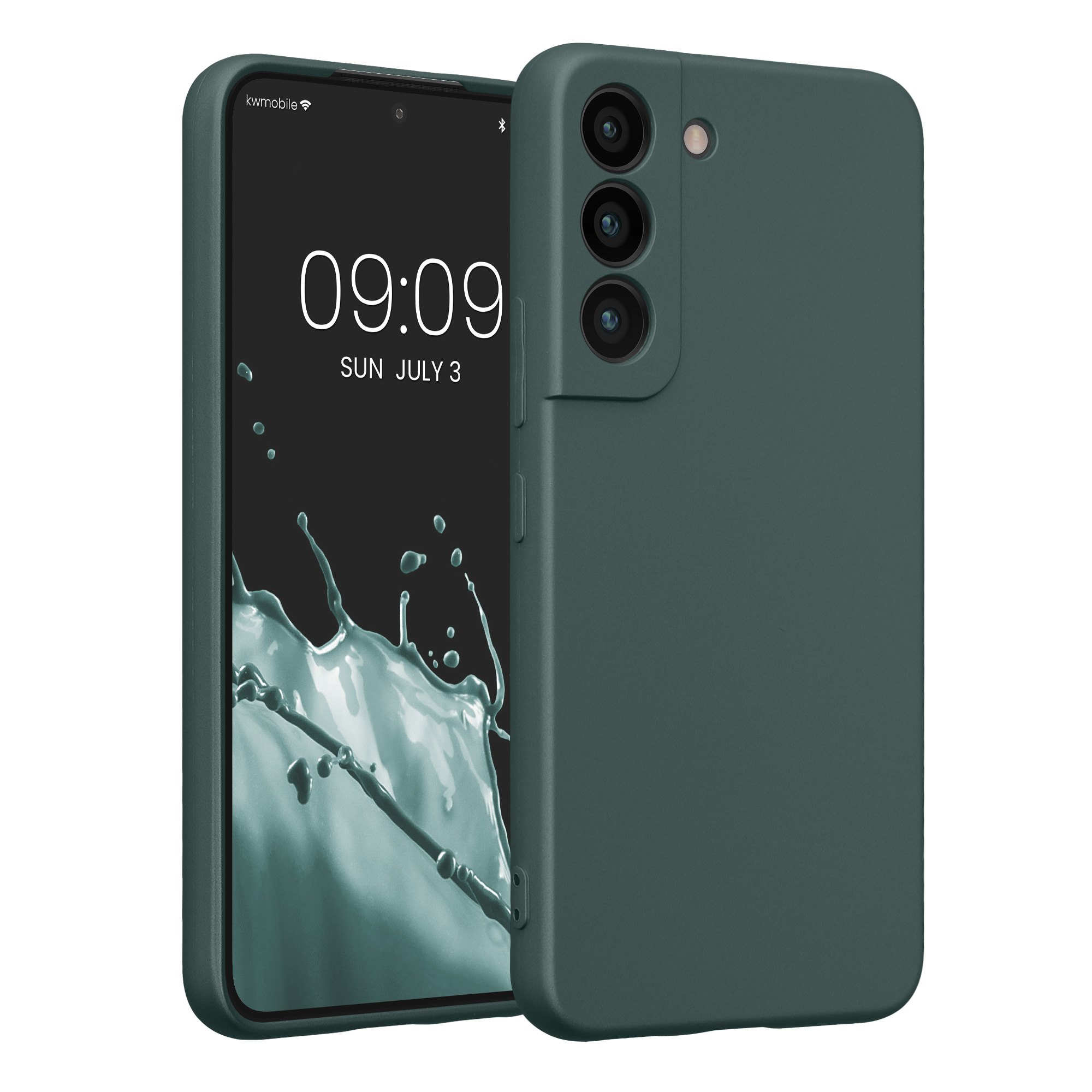 Pouzdro pro Samsung Galaxy S22 kwmobile metalické TPU - metalická petrolejová