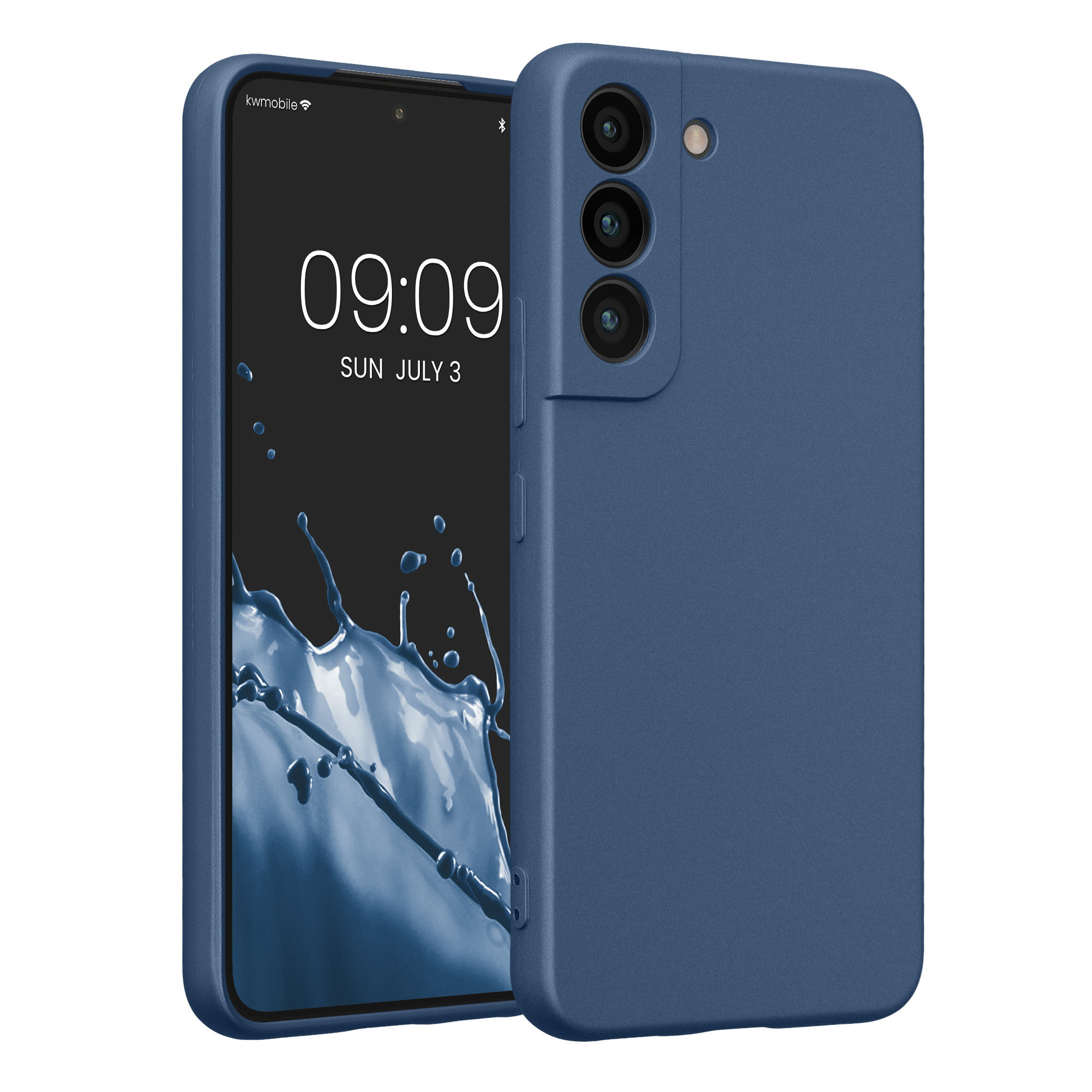 Pouzdro pro Samsung Galaxy S22 kwmobile metalické TPU - metalická modrá