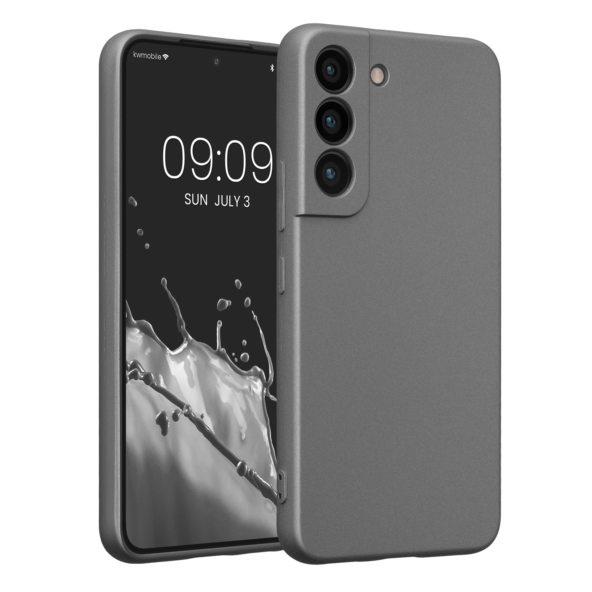 Pouzdro pro Samsung Galaxy S22 kwmobile metalické TPU - metalická šedá