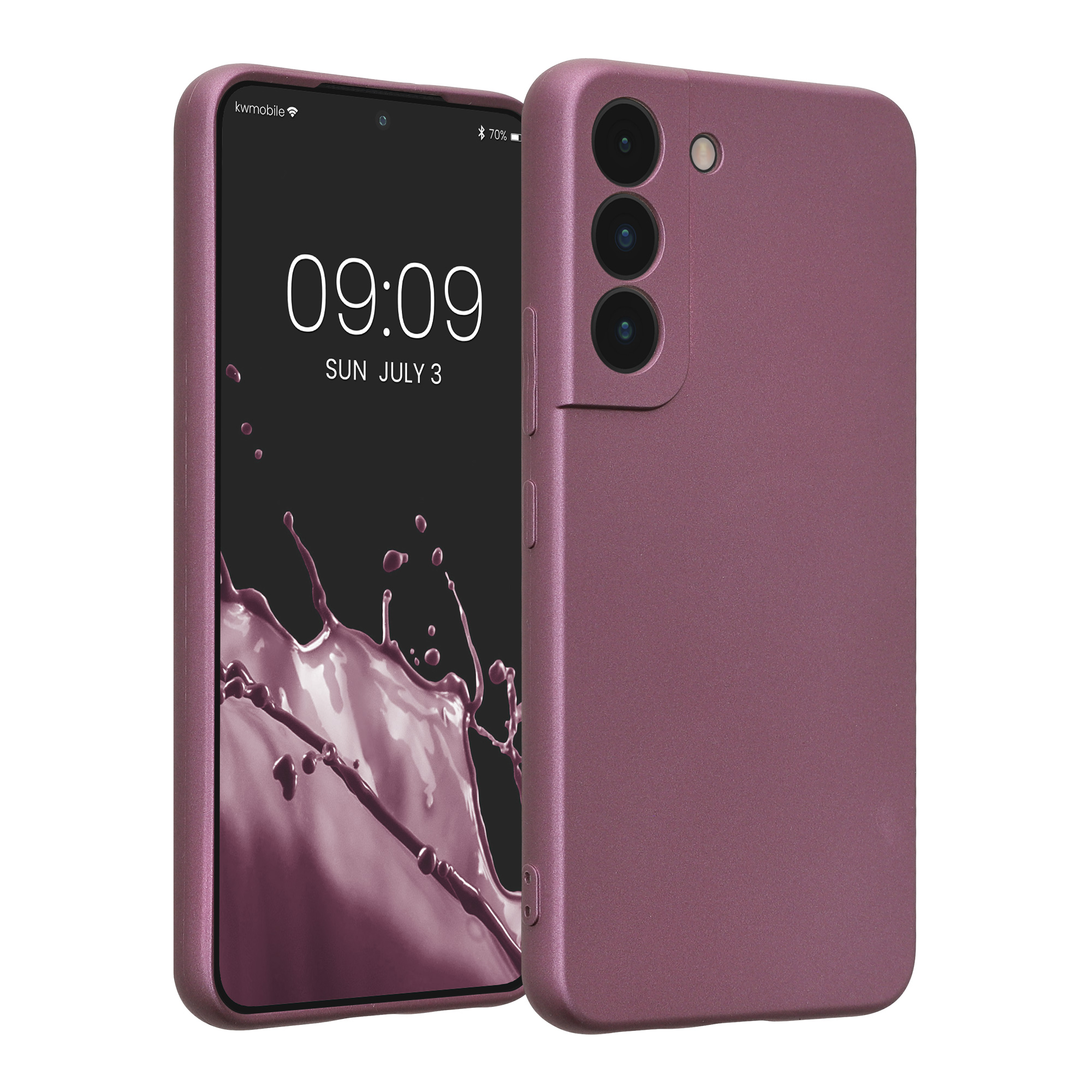 Pouzdro pro Samsung Galaxy S22 kwmobile metalické TPU - metalická levandulová
