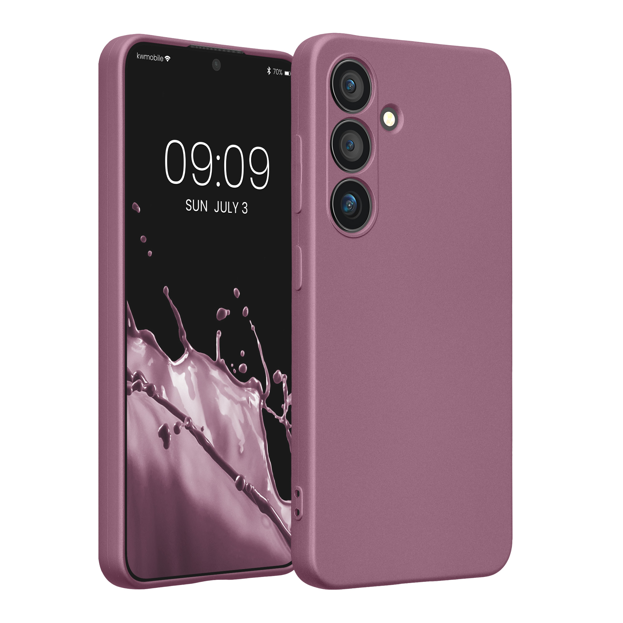 Pouzdro pro Samsung Galaxy S24 kwmobile metalické TPU - metalická levandulová