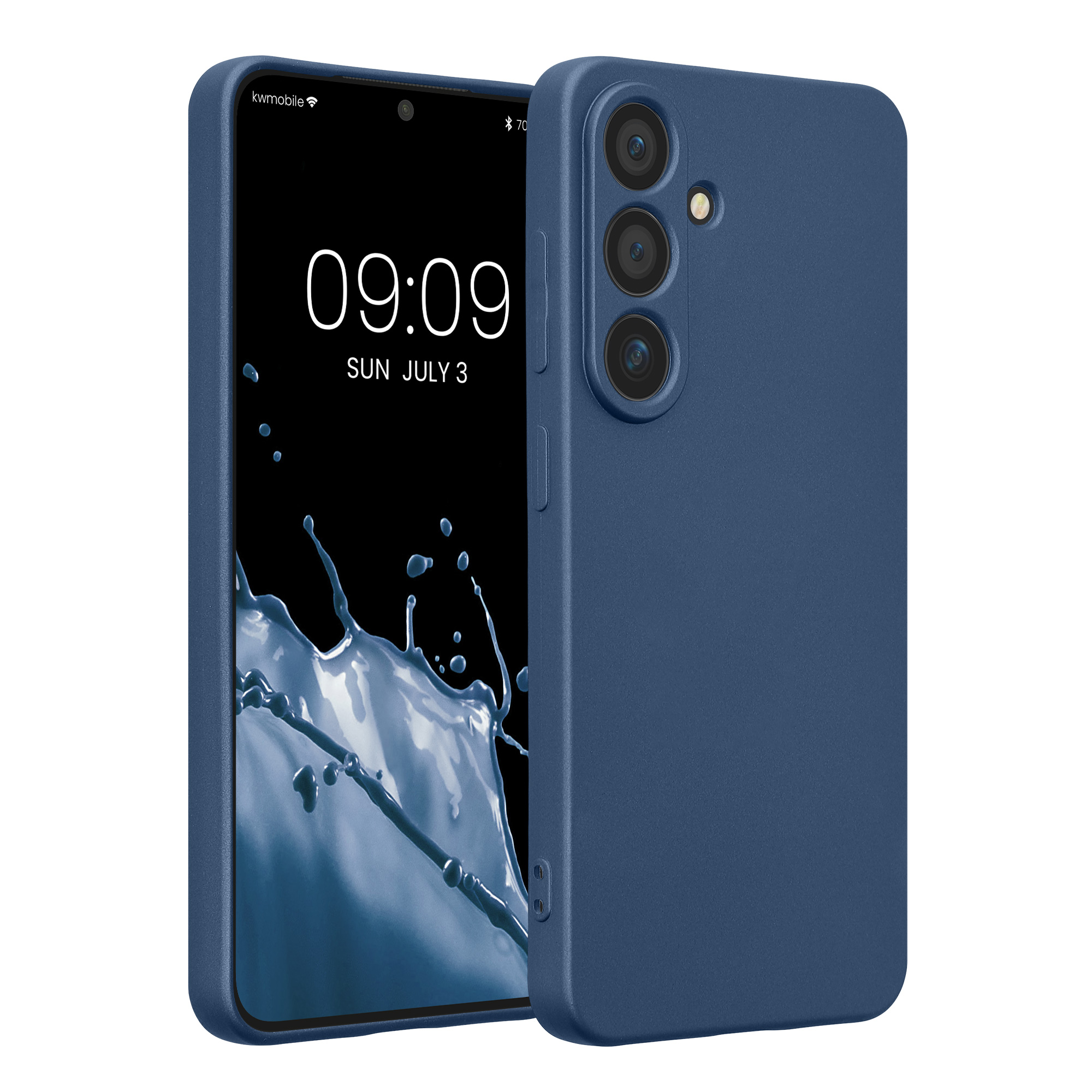 Pouzdro pro Samsung Galaxy S25 kwmobile metalické TPU - metalická modrá