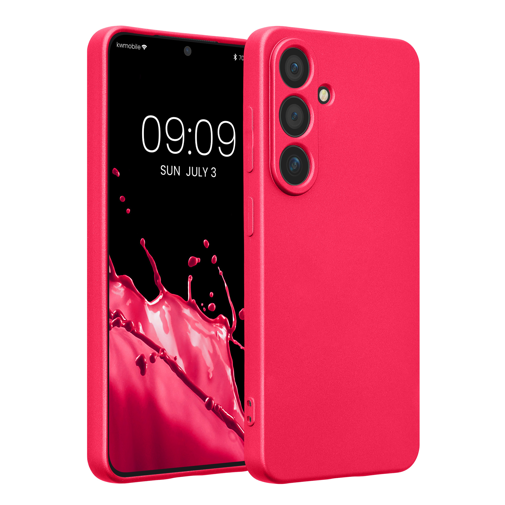Pouzdro pro Samsung Galaxy S25 kwmobile metalické TPU - metalická růžová