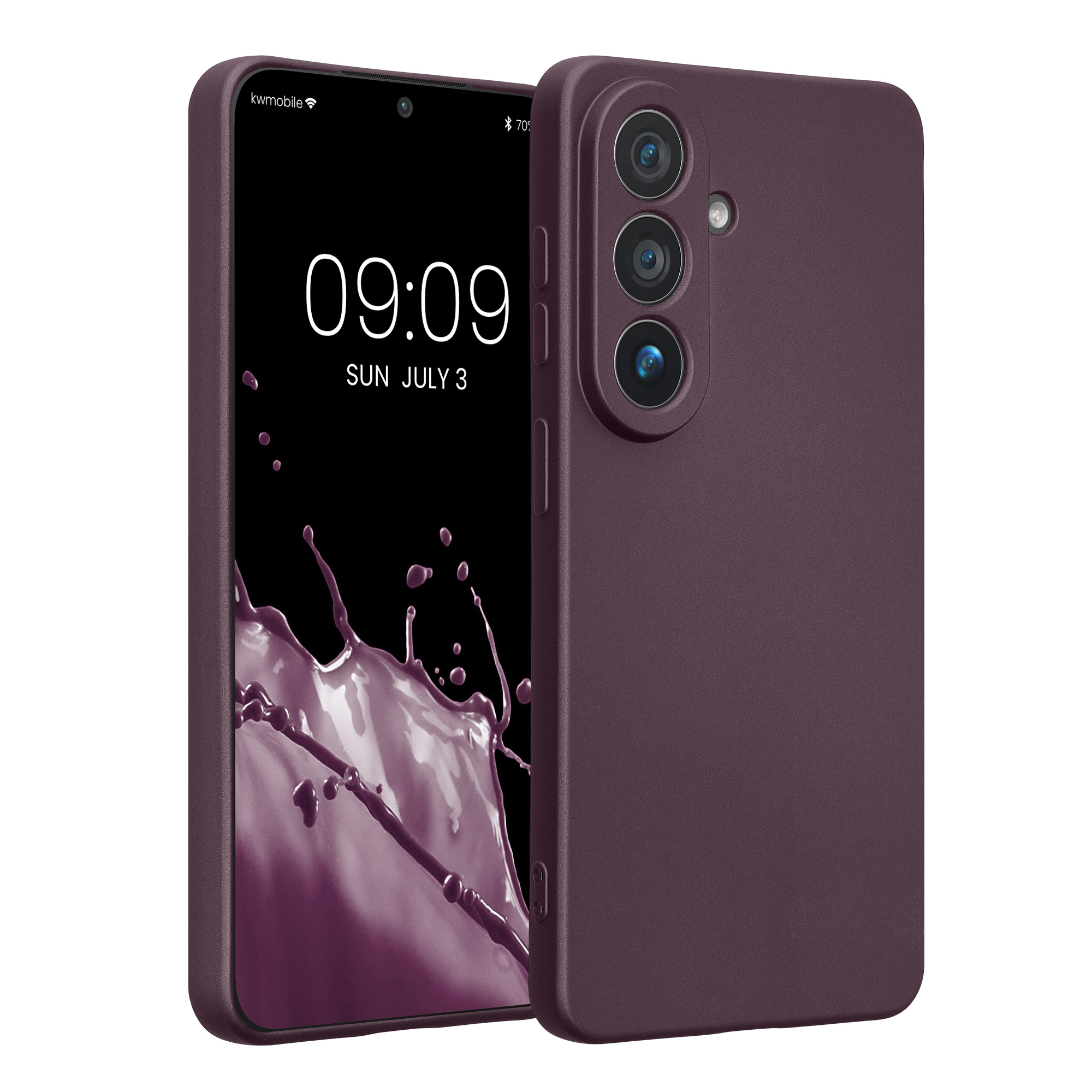 Pouzdro pro Samsung Galaxy S26 kwmobile metalické TPU - metalická bordó